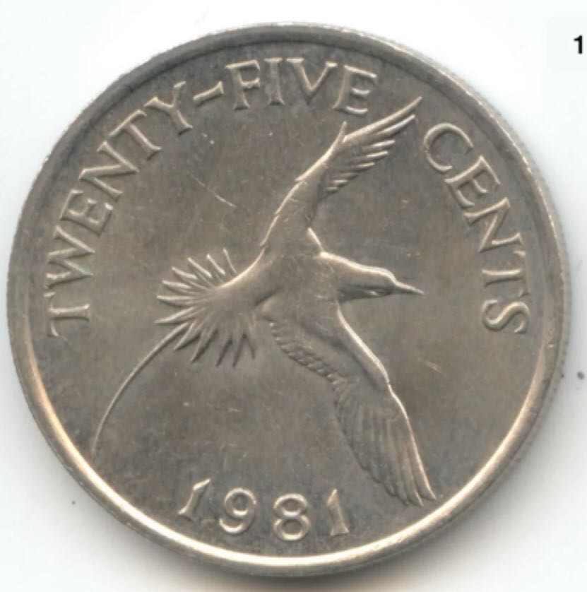 Bermuda 25 Cent  coin collectible - Main Image 2
