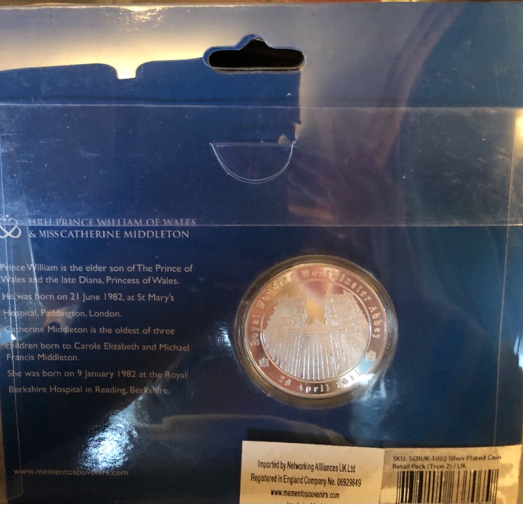 HRH Wedding Coin  coin collectible - Main Image 2