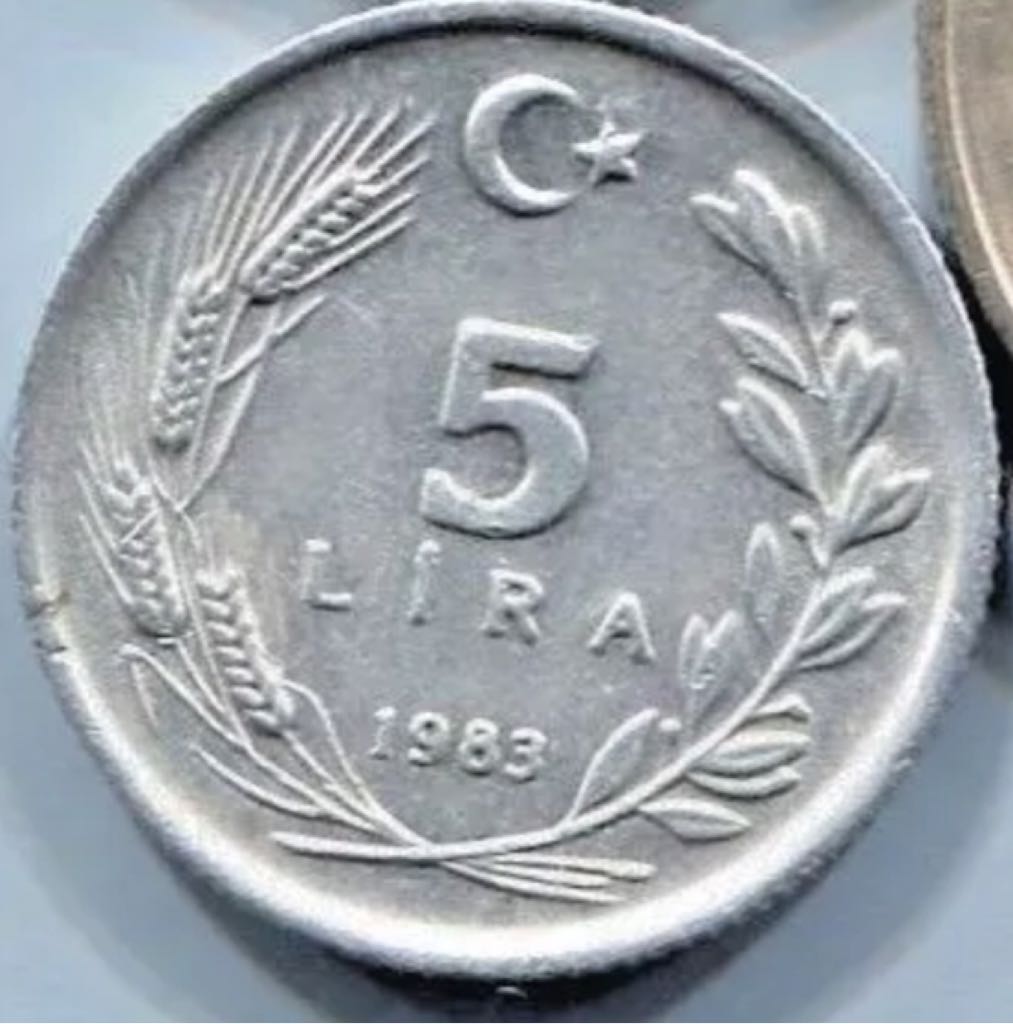 Turkey 5 Lire  coin collectible - Main Image 2