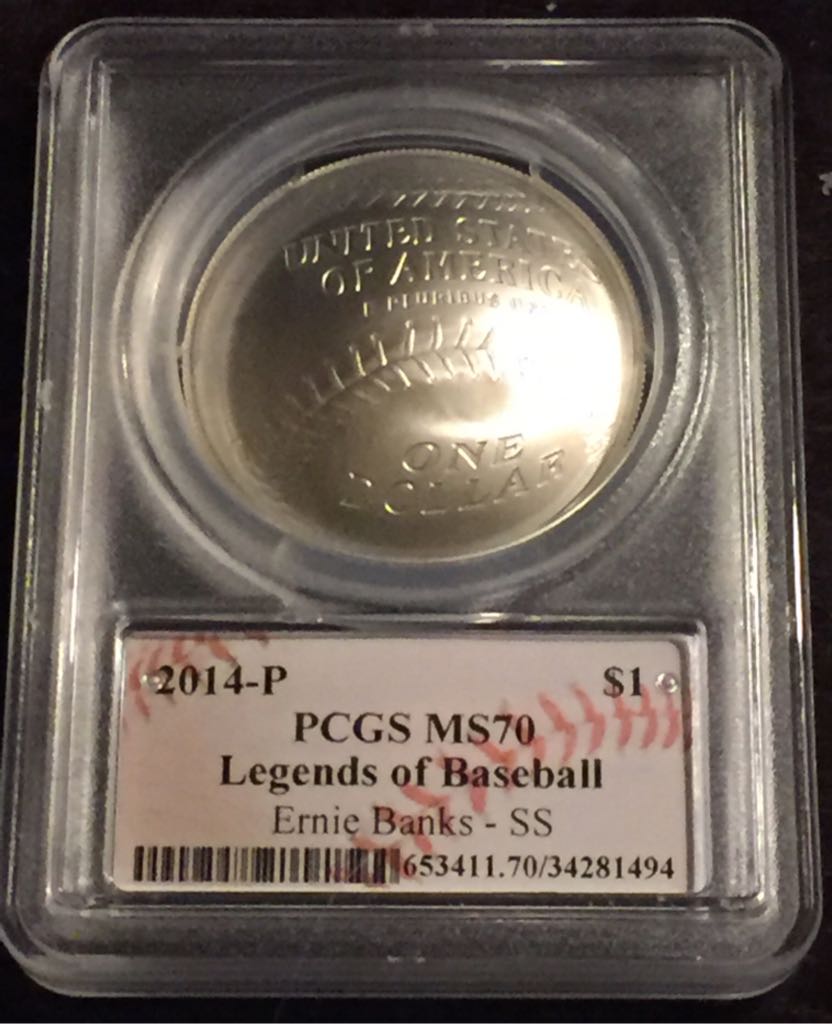 2014 P Ernie Banks  coin collectible - Main Image 2