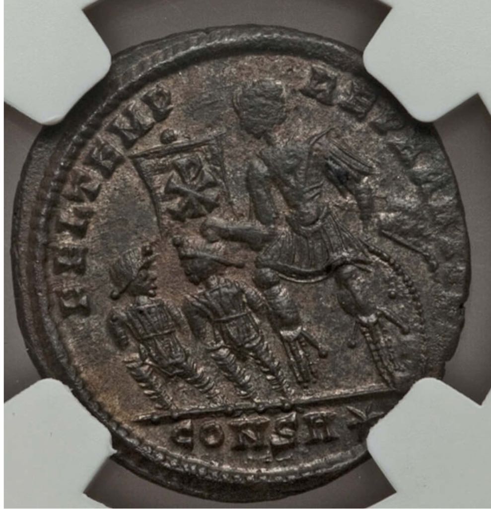 Constantius II Light Maiorina AE2 (NGC)  coin collectible - Main Image 2