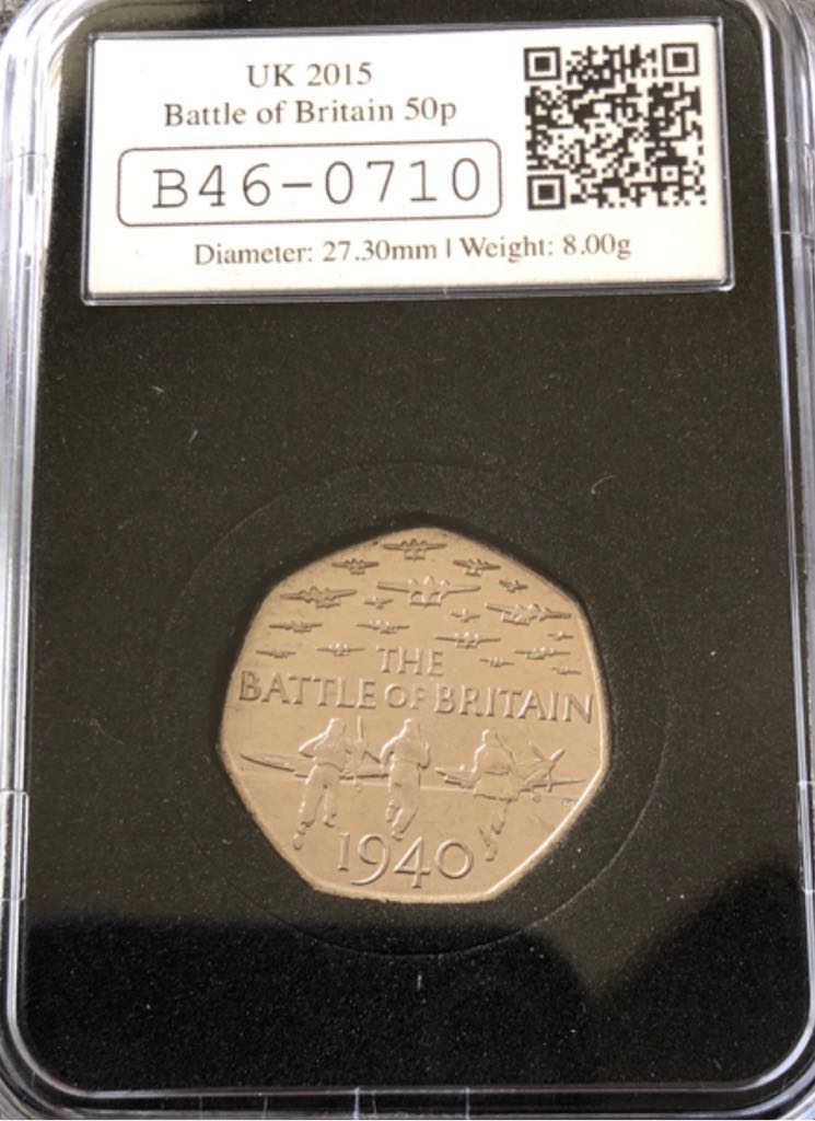 2015 50p Battle Of Britain  coin collectible - Main Image 2