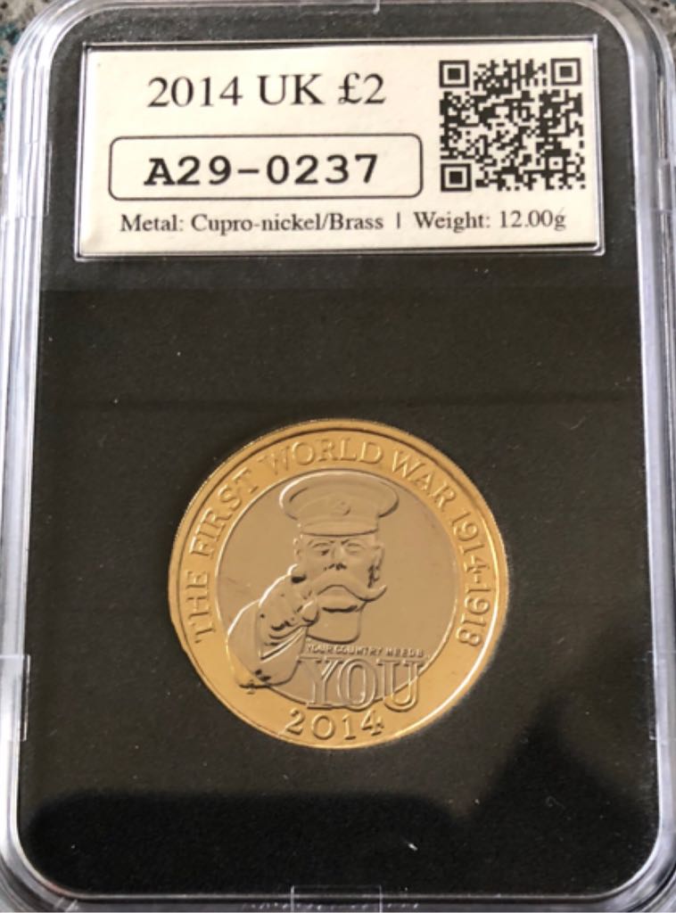 2014 £2 Outbreak WW1  coin collectible - Main Image 2