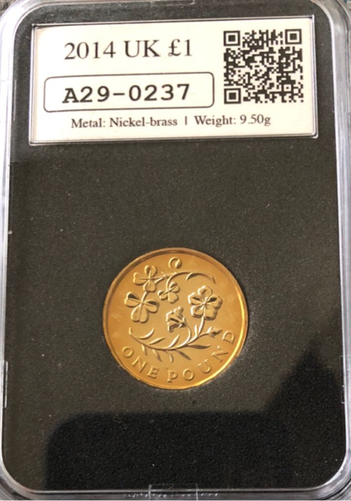 2014 £1 Irish Floral  coin collectible - Main Image 2