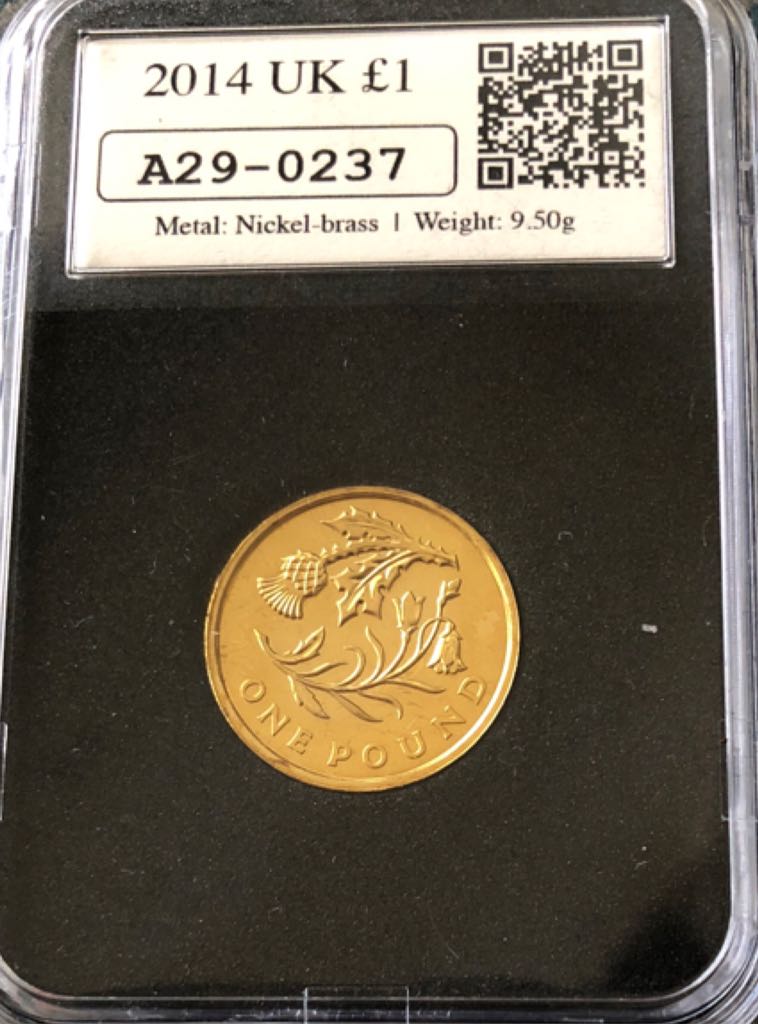 2014 £1 Scottish Floral  coin collectible - Main Image 2