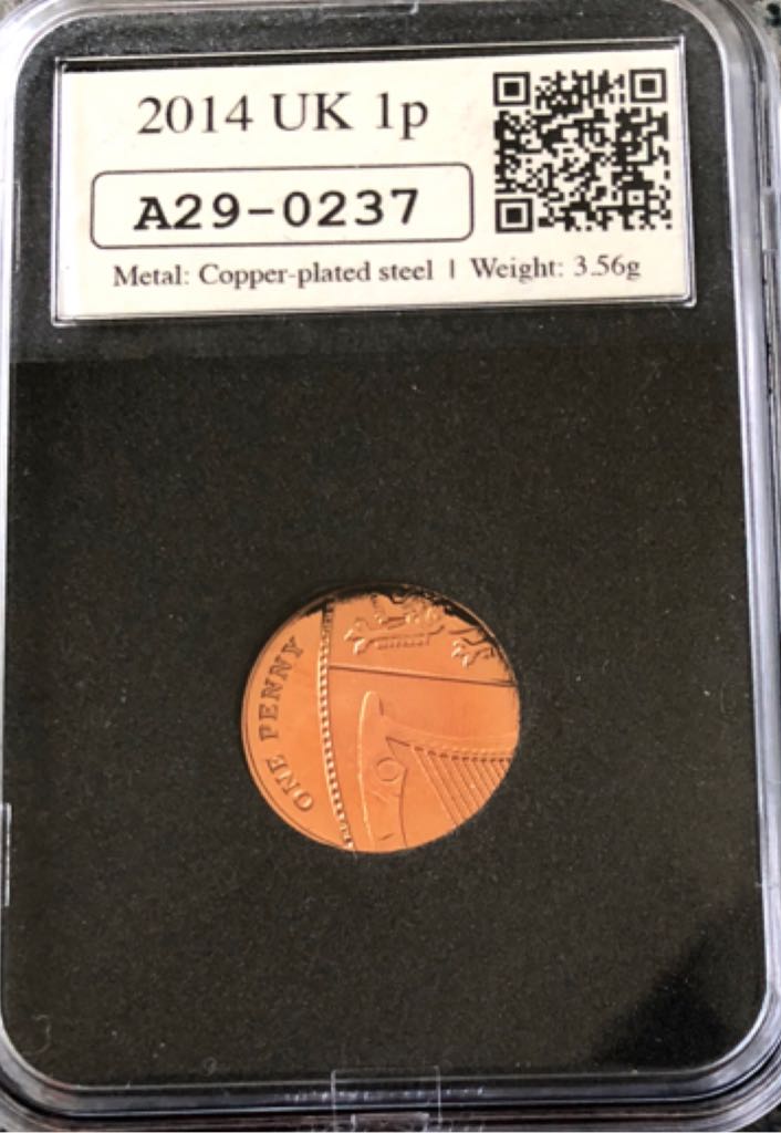 2014 1p Royal Shield Of Arms  coin collectible - Main Image 2