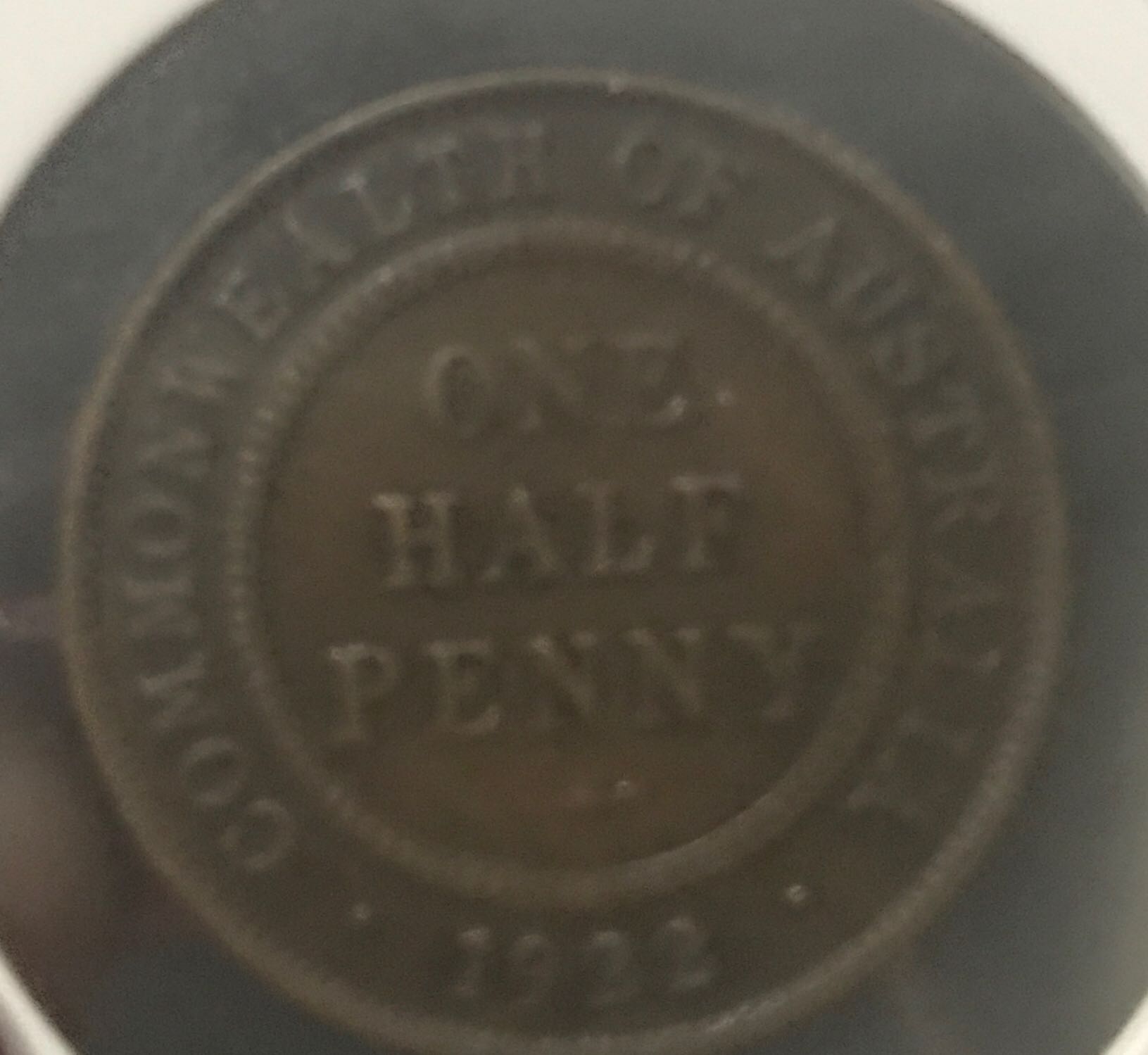 1922 Australian Half Penny   coin collectible - Main Image 3