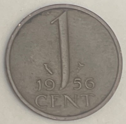 1-Nederland 1 Cent 1956  coin collectible - Main Image 2