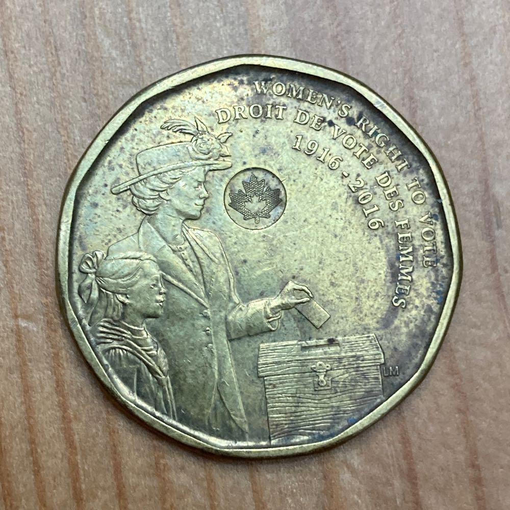 Canada - 1 Dollar - (Woman’s Right To Vote)  coin collectible - Main Image 3