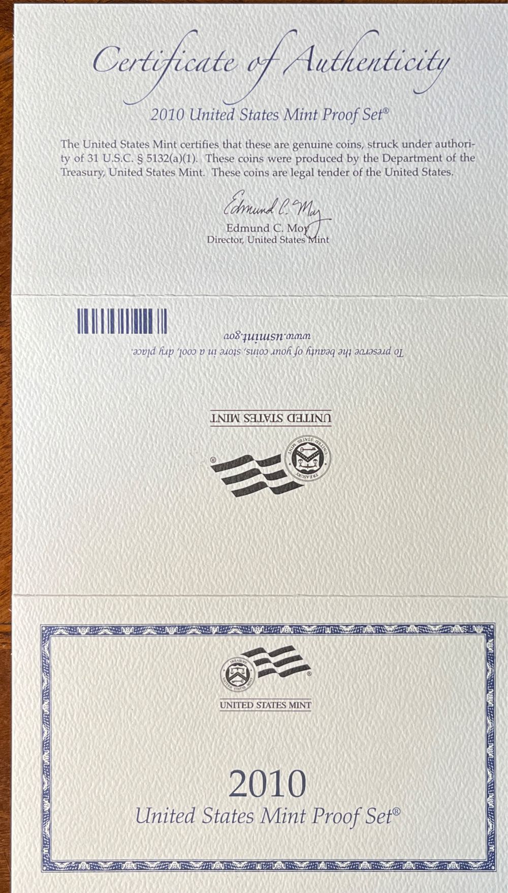 2010 United States Mint Proof Set  coin collectible [Barcode 704785070899] - Main Image 4