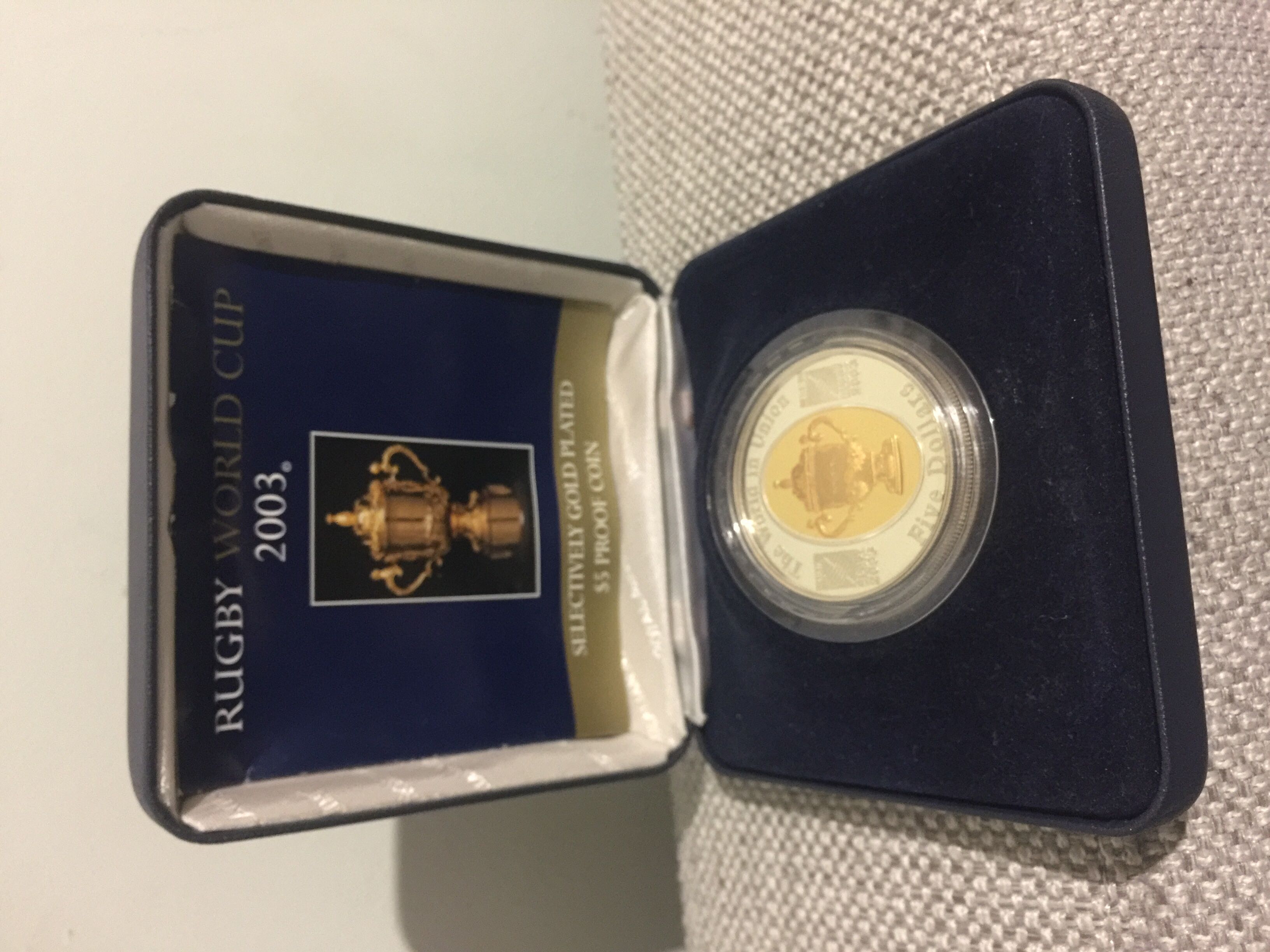 Rugby World Cup 2003 $5 Proof Coin  coin collectible [Barcode 9314688001053] - Main Image 2