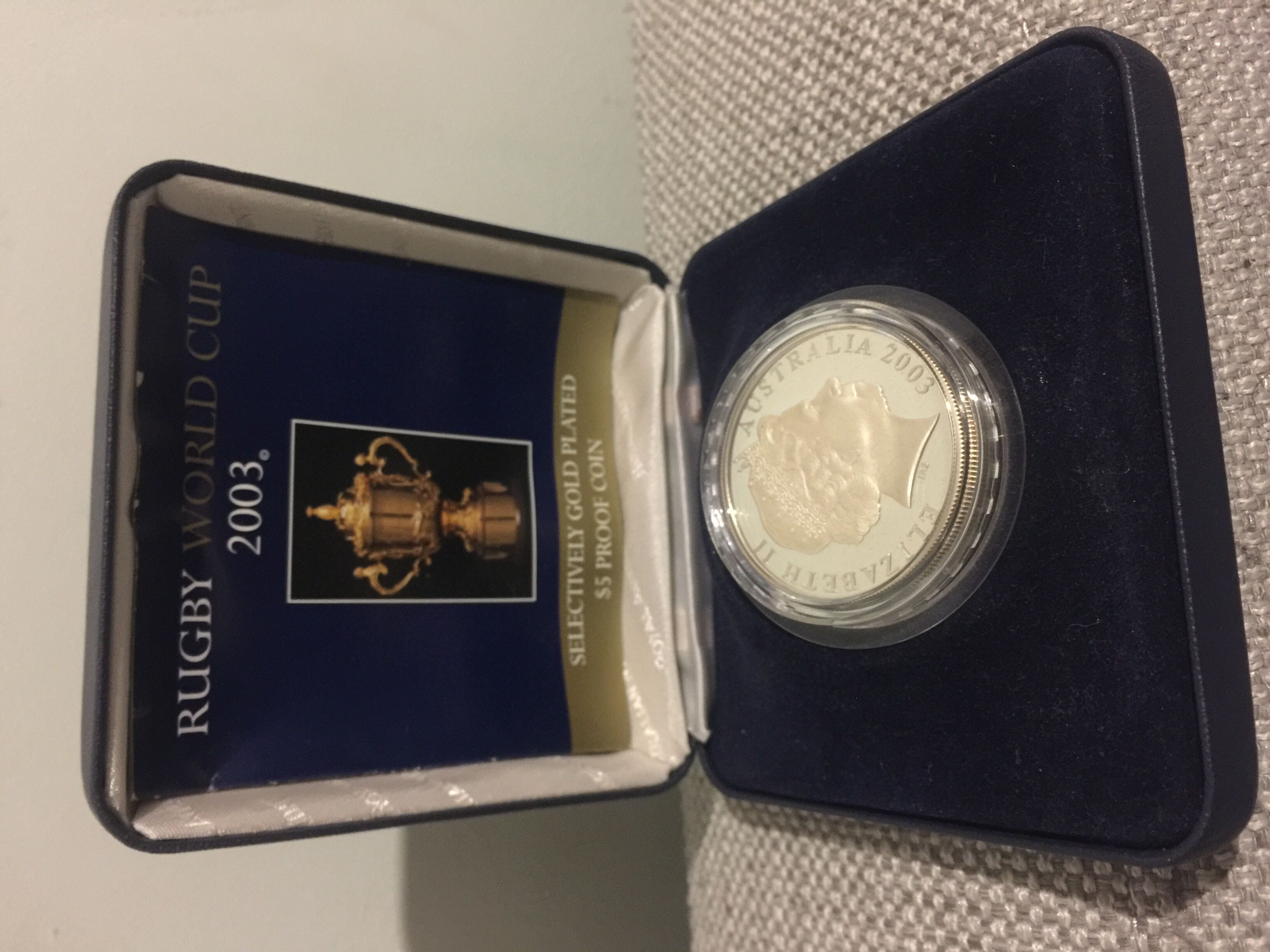 Rugby World Cup 2003 $5 Proof Coin  coin collectible [Barcode 9314688001053] - Main Image 3