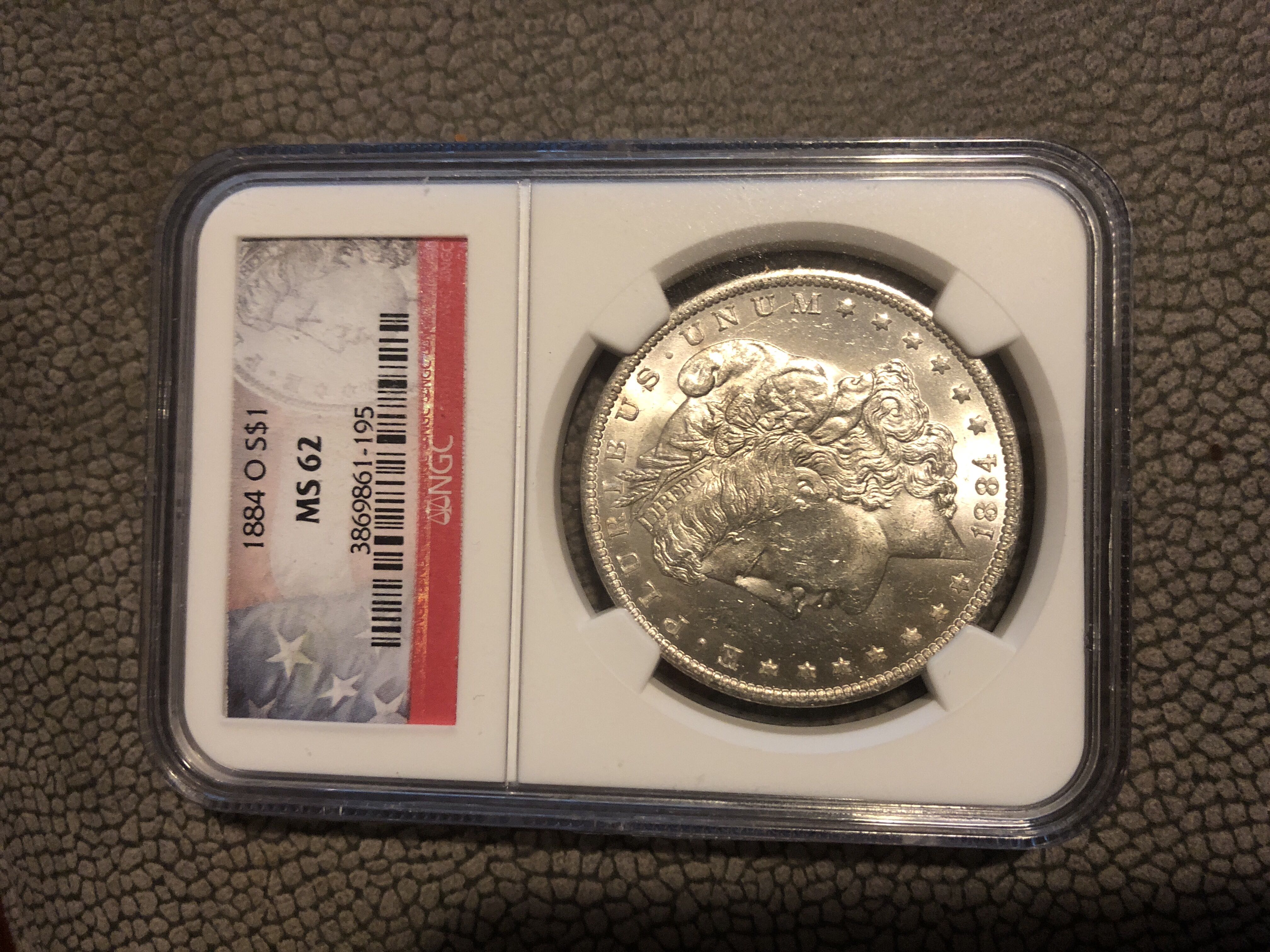 Morgan Silver Dollar 1884 O coin collectible - Main Image 1