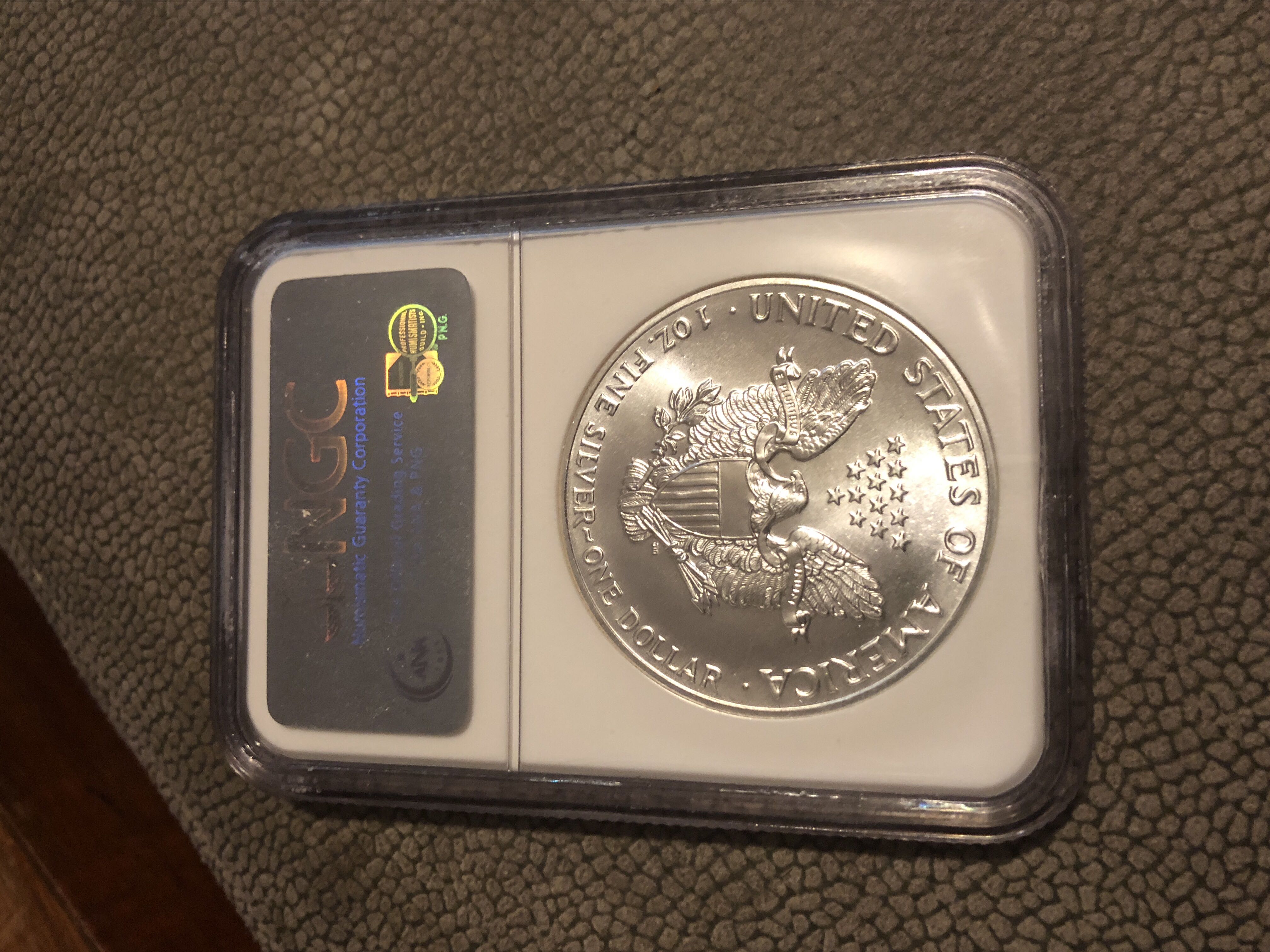 1989 Silver Eagle S$1 MS69  coin collectible - Main Image 2