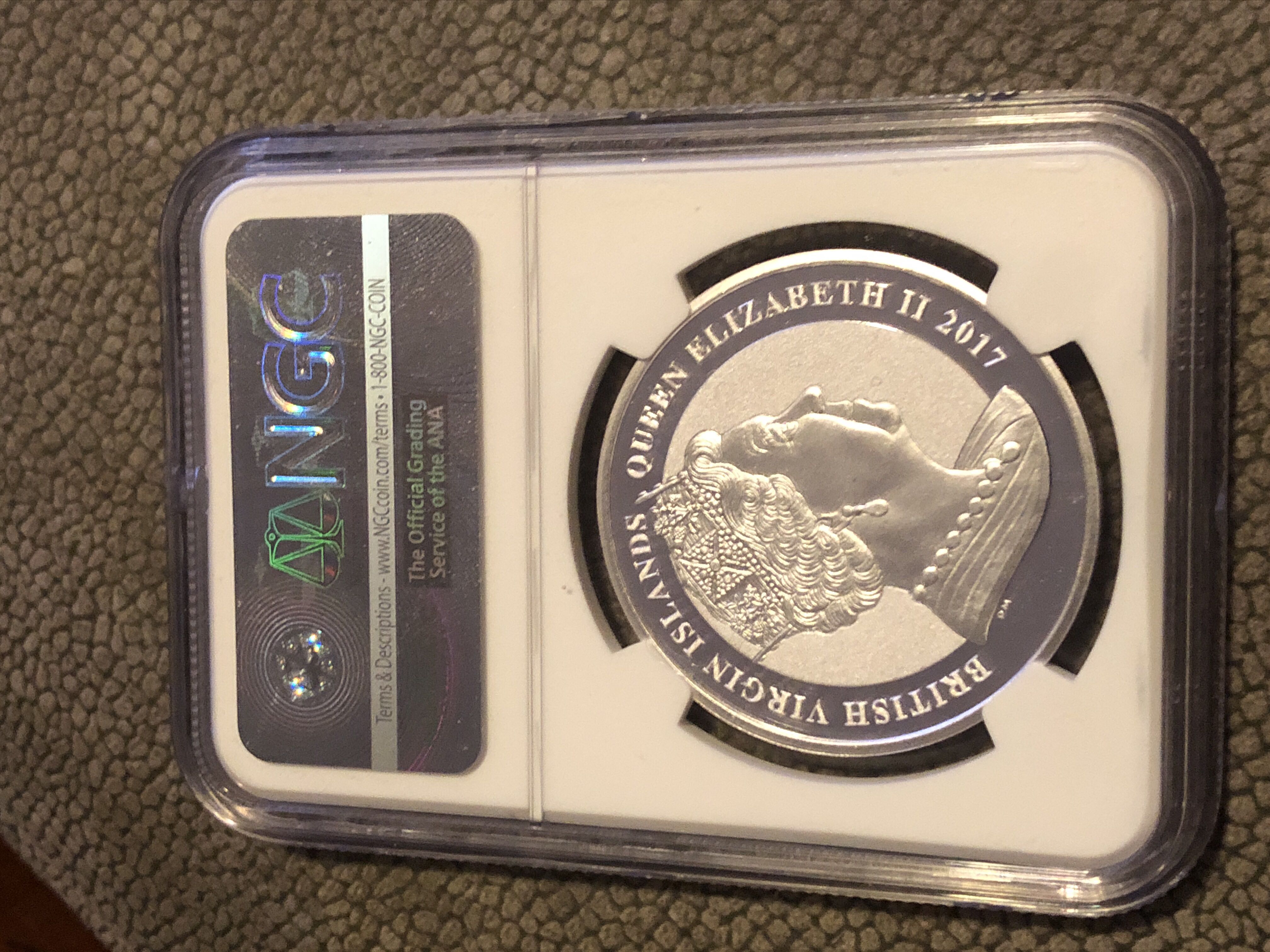 2017 B.V. Island S$1 John F. Kennedy 100th Anniversary Reverse Proof Early Releases PF69  coin collectible - Main Image 2