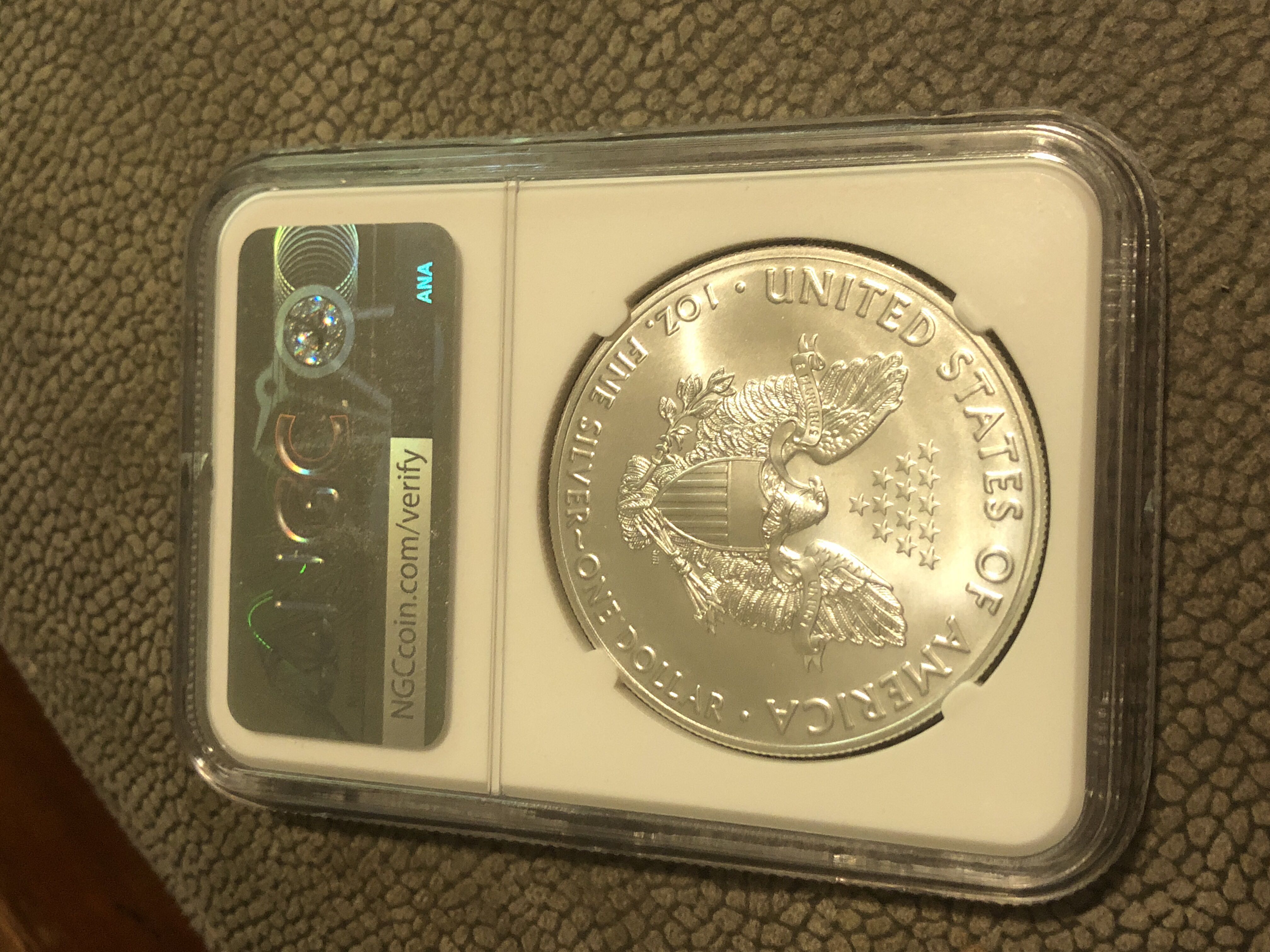 2018 Silver Eagle S$1 Early Releases MS69  coin collectible - Main Image 2