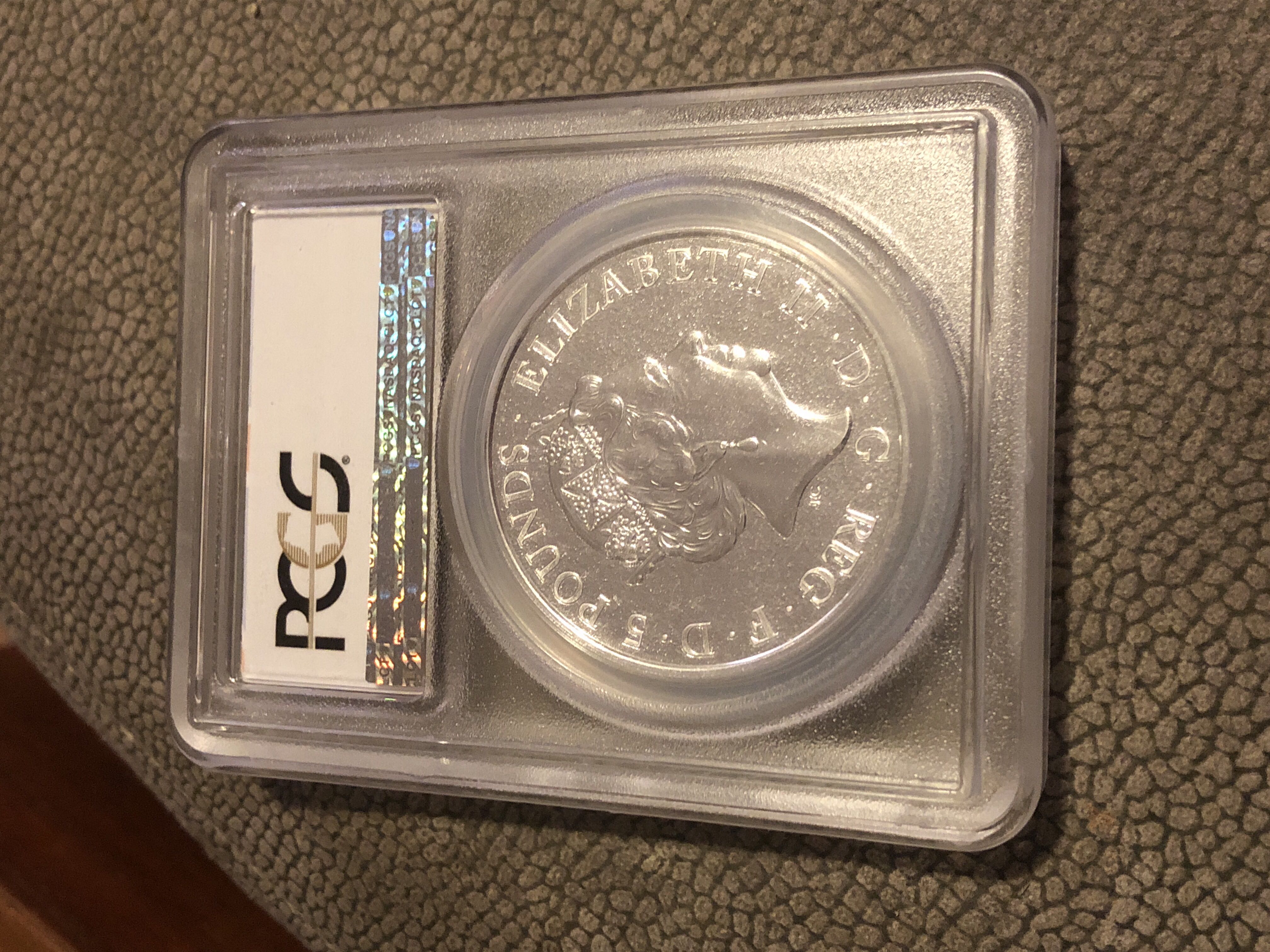 2016 2oz G. Britain S$5 Lion Of England Brilliant Uncirculated  coin collectible - Main Image 2