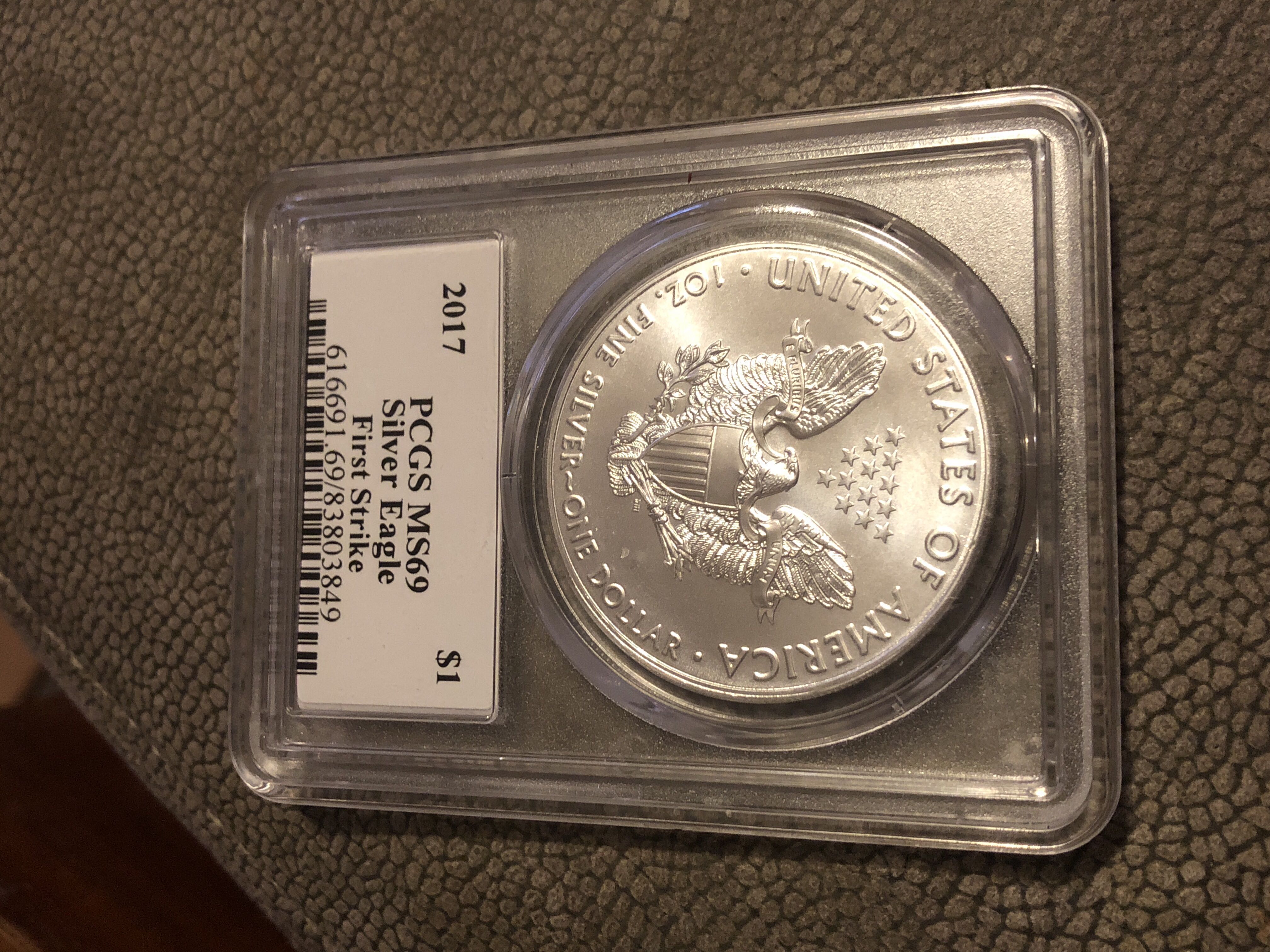 2017 Silver Eagle S$1 MS69  coin collectible - Main Image 2