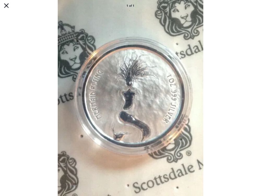 2018 Fiji S$1 Mermaid Rising  coin collectible - Main Image 3
