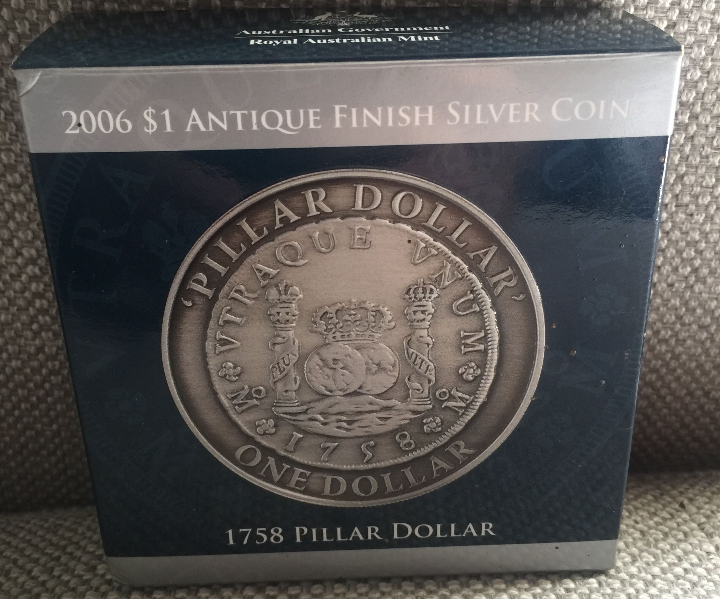2006 $1 Antique Finish Silver Coin  coin collectible - Main Image 2