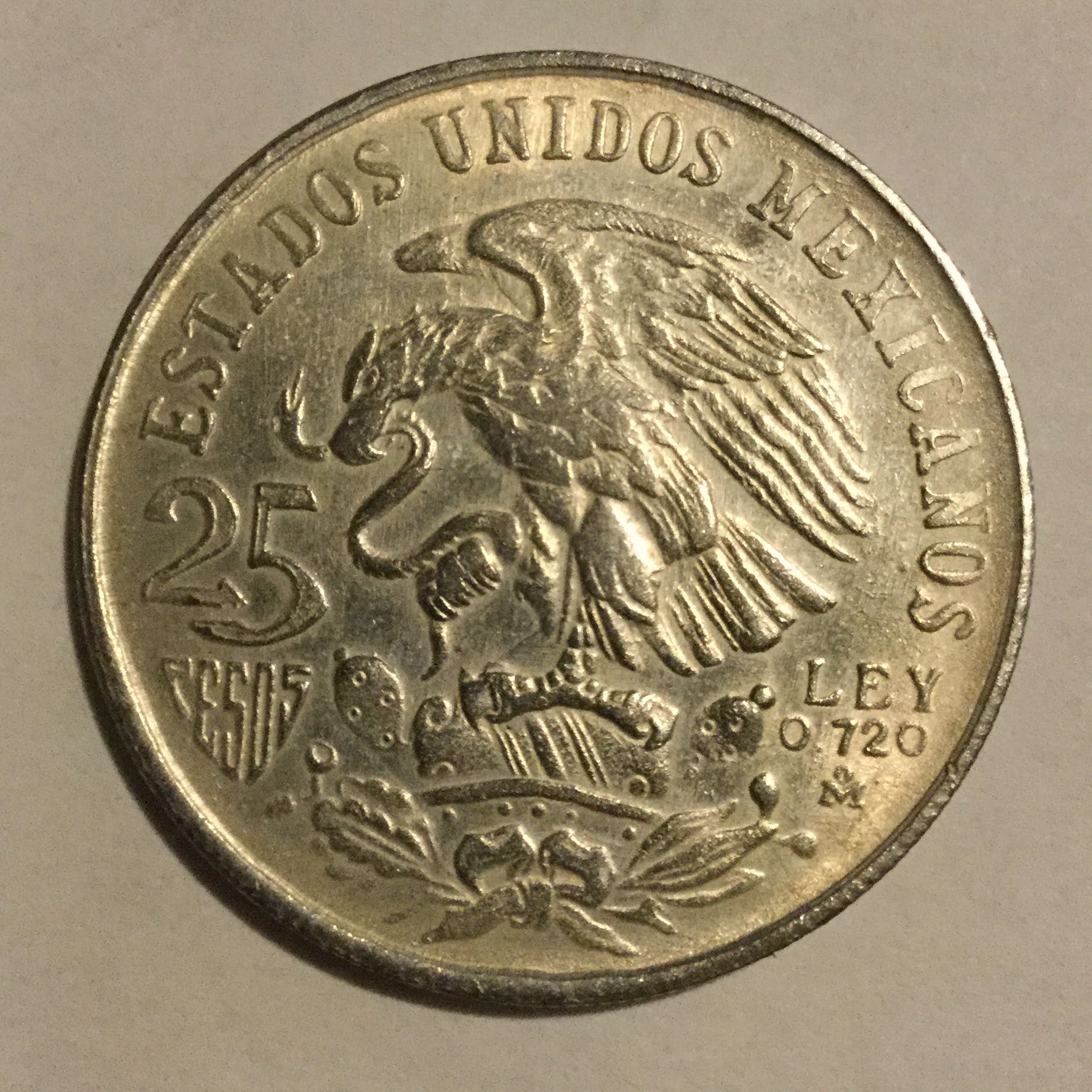 1968 Mexico Olympics 25 Pesos  coin collectible - Main Image 2