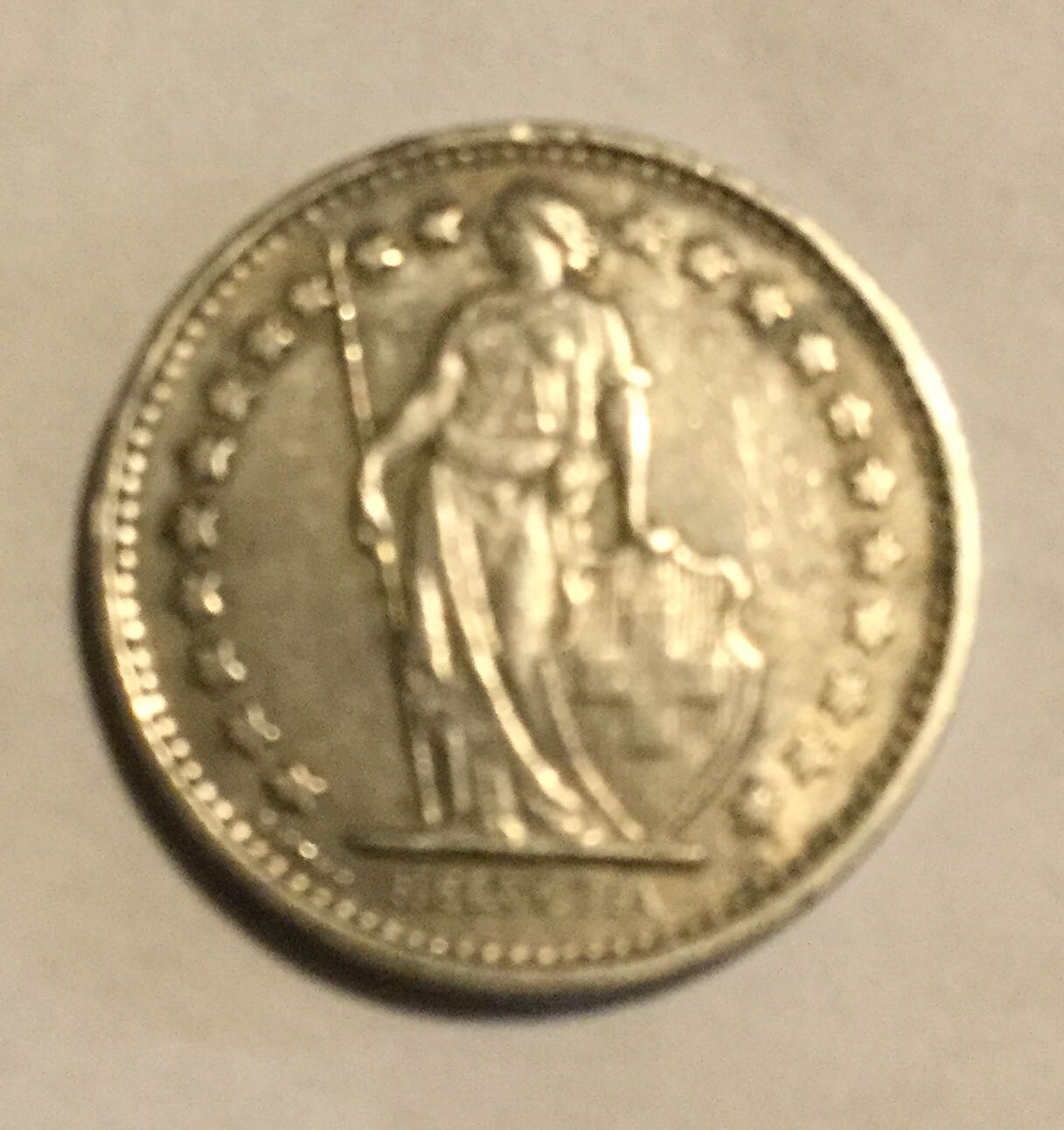  1973 1/2 Fr Switzerland   coin collectible - Main Image 2