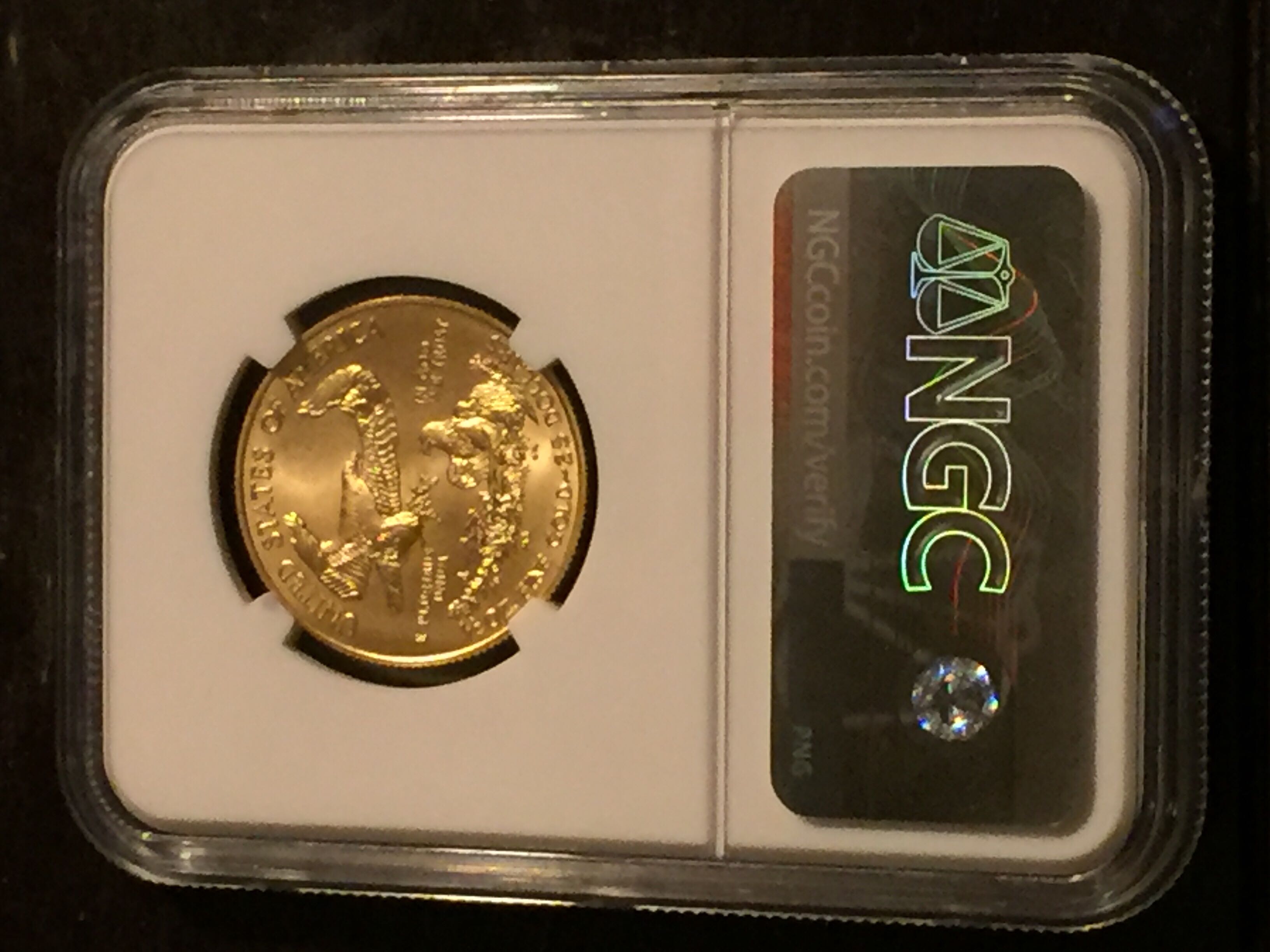 US Gold American Eagle  coin collectible - Main Image 2