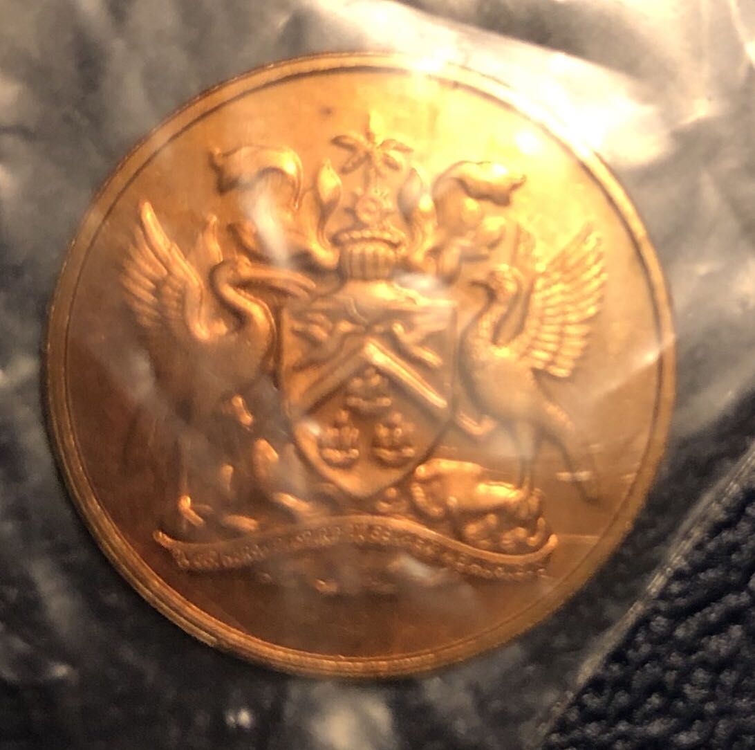 1-Trinidad and Tobago 1 Cent, 1979  coin collectible - Main Image 2
