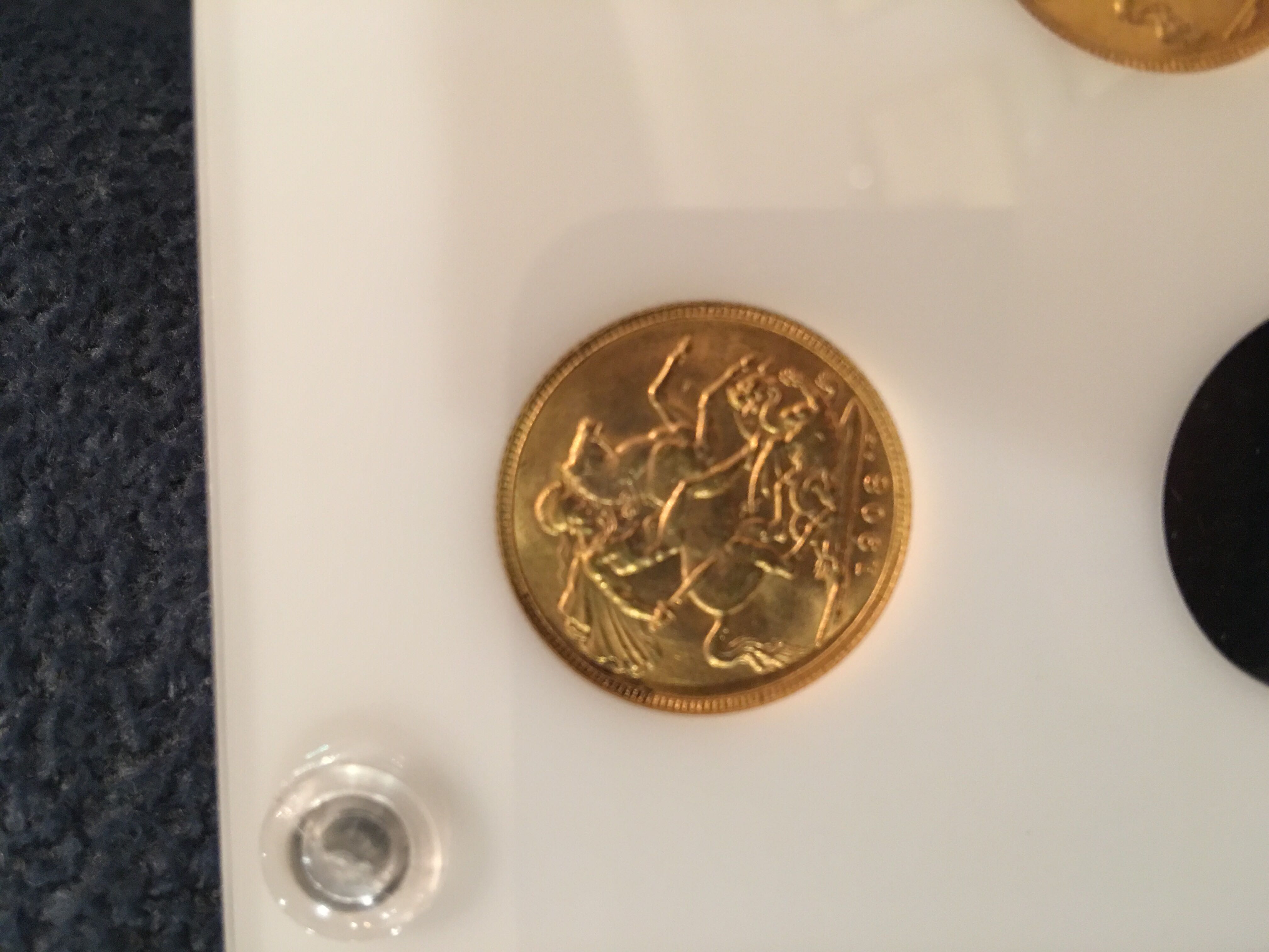 British Sovereign Edward VII  coin collectible - Main Image 2