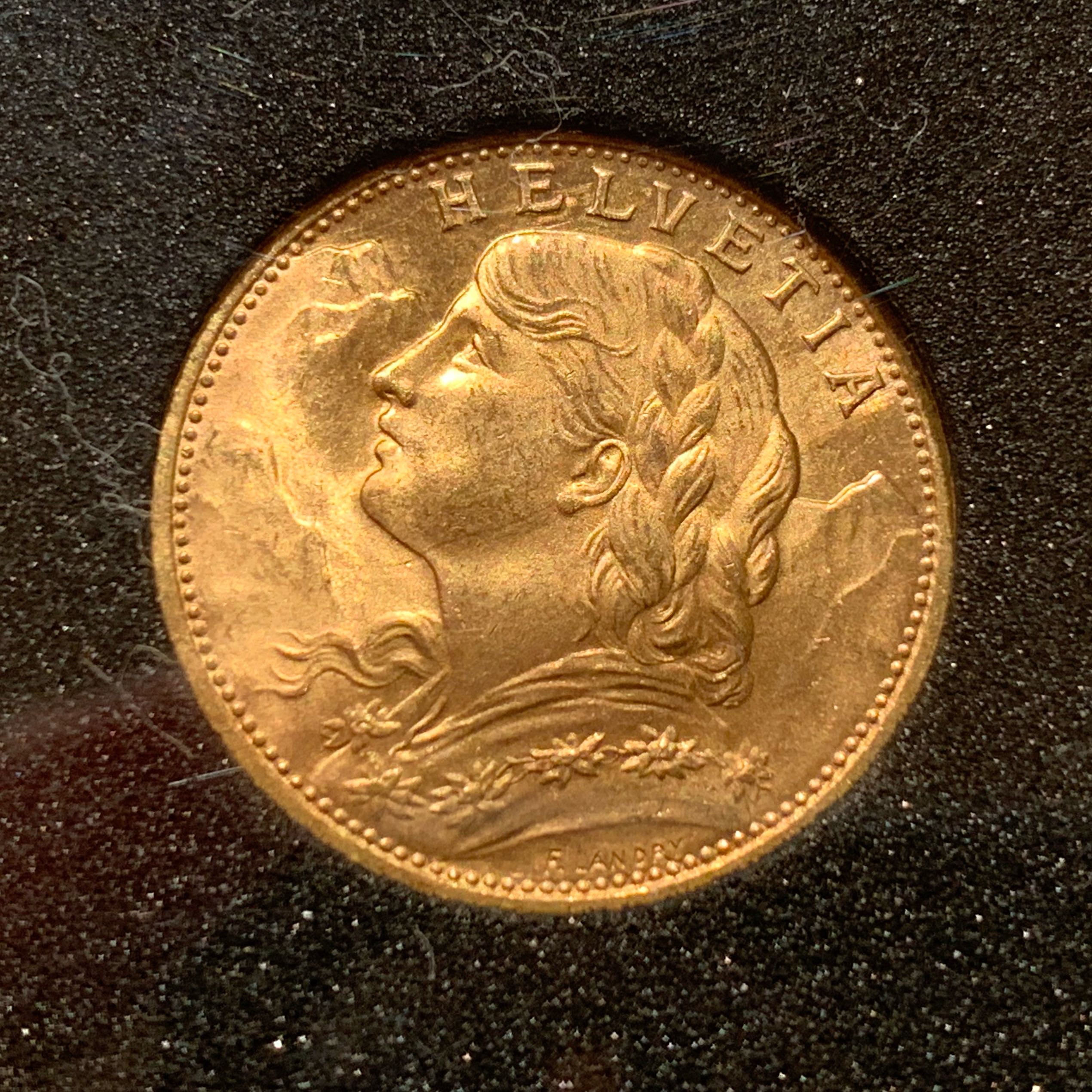 20 Franken Gold Vreneli 1980  coin collectible - Main Image 2