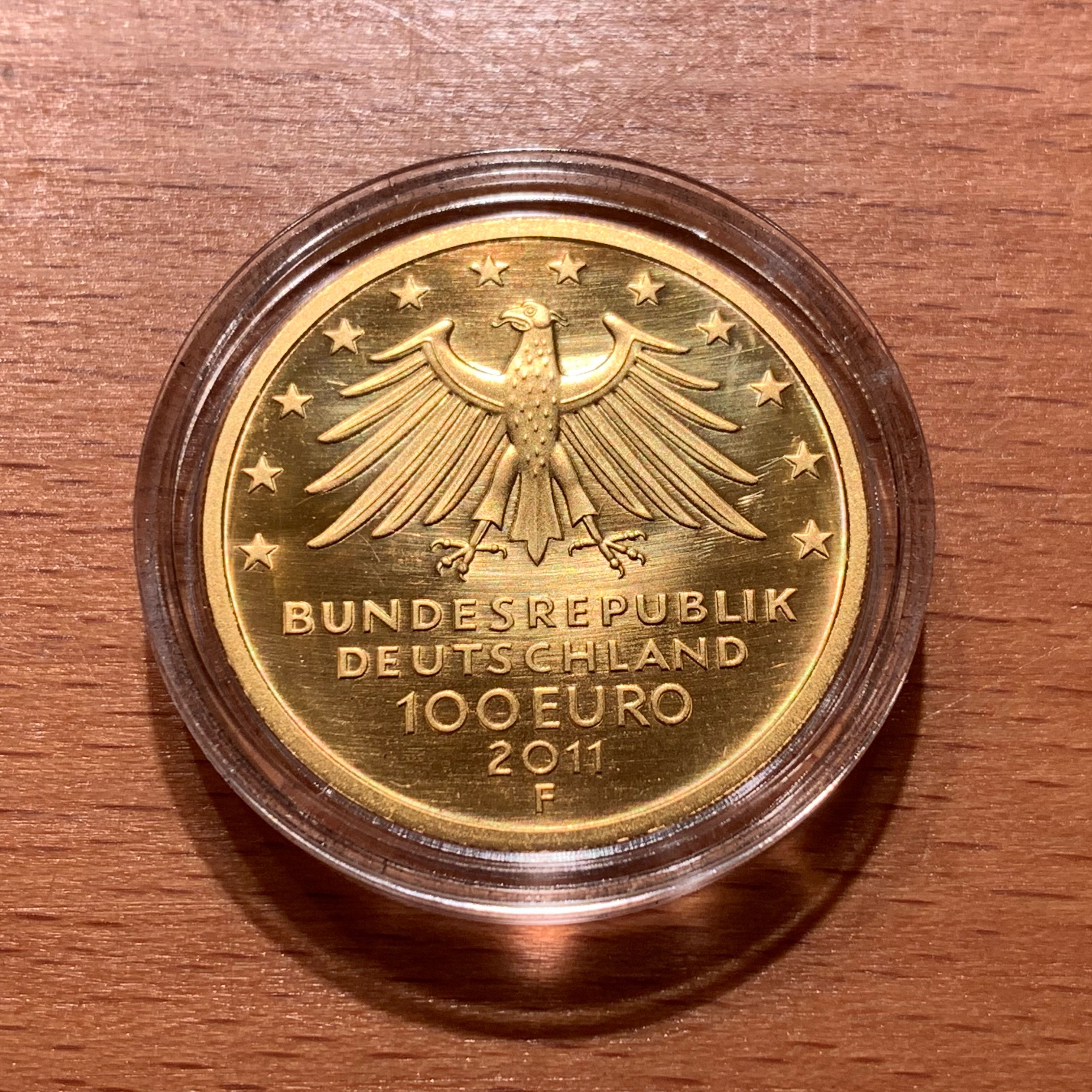 100 Euro Gold UNESCO Wartburg 2011  coin collectible - Main Image 2