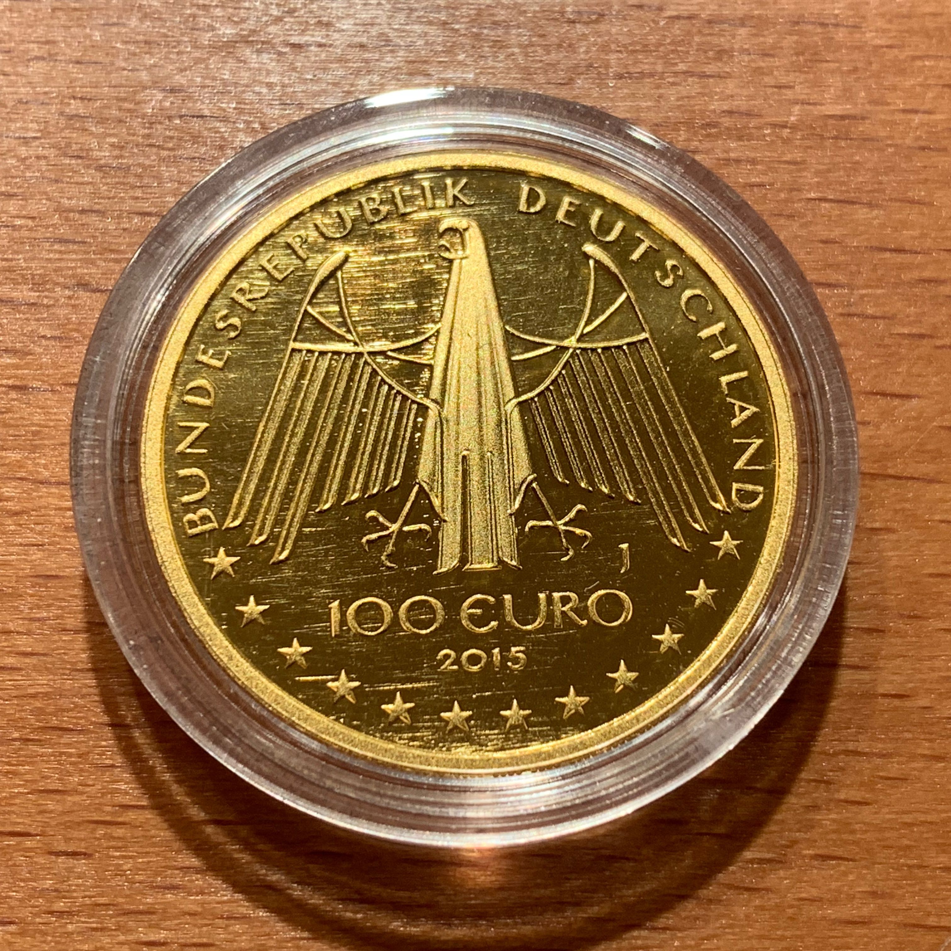 100 Euro Gold Oberes Mittelrheintal 2015  coin collectible - Main Image 2