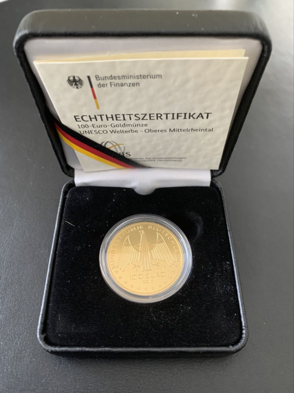 100 Euro Gold Oberes Mittelrheintal 2015  coin collectible - Main Image 4