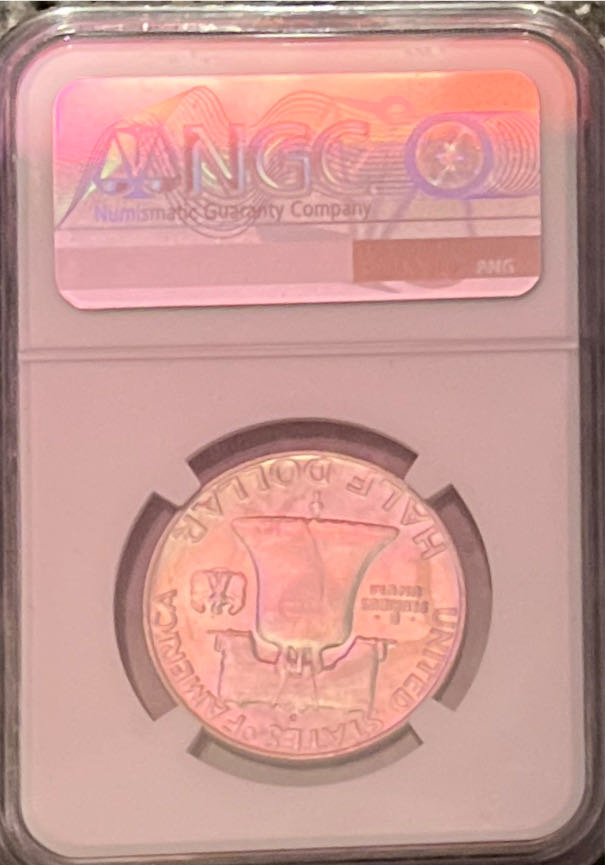 Franklin Half 1958-D  coin collectible - Main Image 2