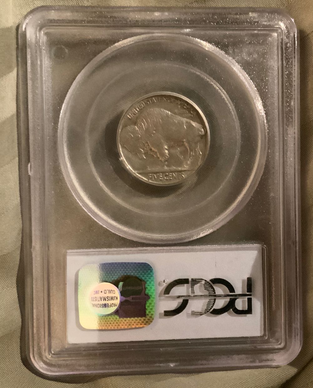 1937-D 3 Legs Buffalo Nickel ANACS VF20 Rim Filed Scratched  coin collectible - Main Image 2