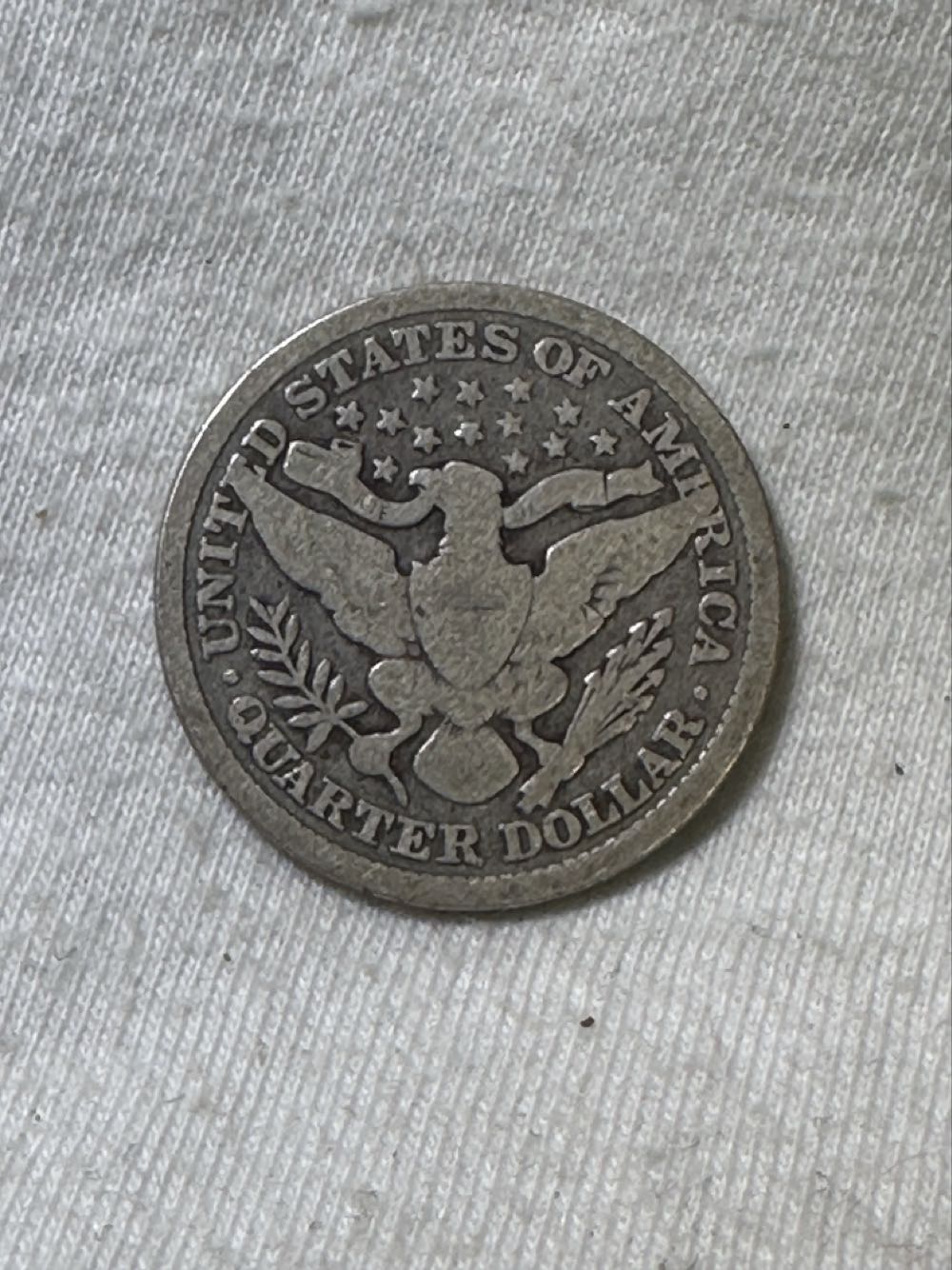 Barber Quarter 1892  coin collectible - Main Image 2