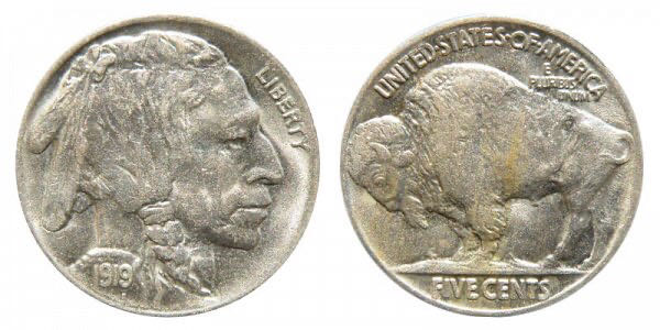 Buffalo Nickel 1919  coin collectible - Main Image 3