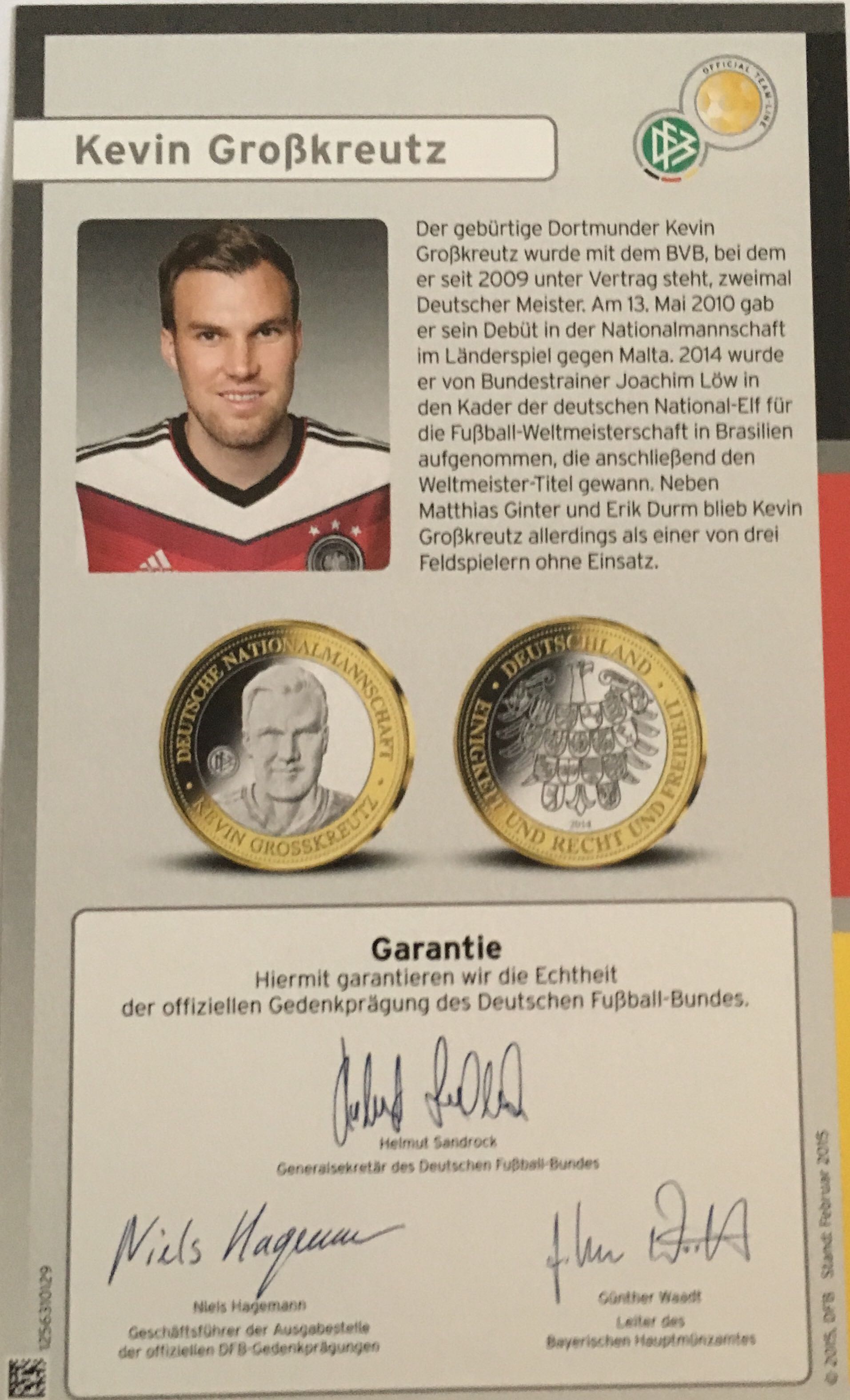 Kevin Großkreuz   coin collectible [Barcode 1256310103] - Main Image 2