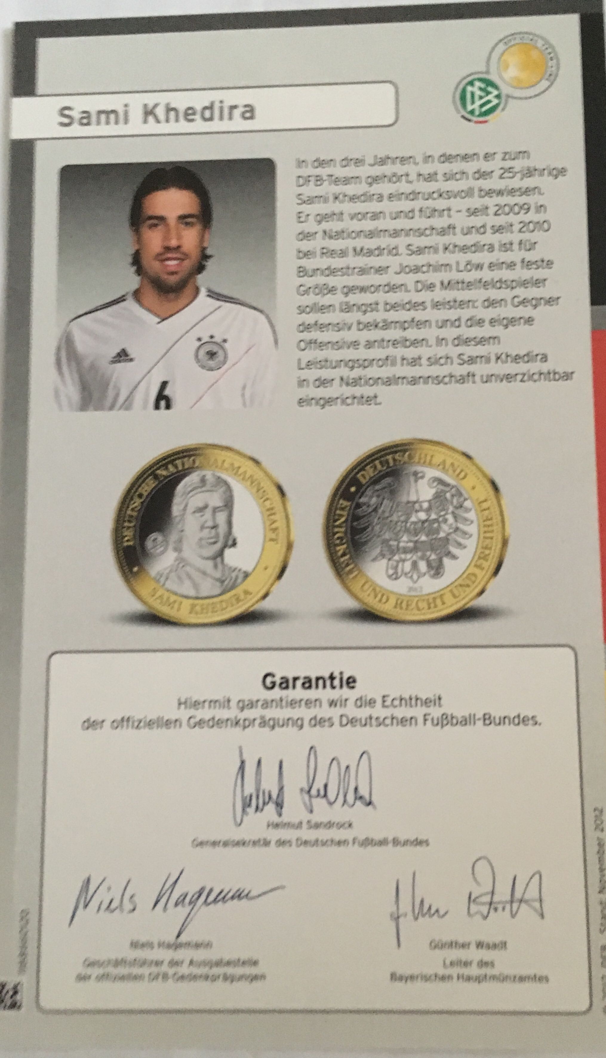 Sami Khedira   coin collectible [Barcode 1188660104] - Main Image 2