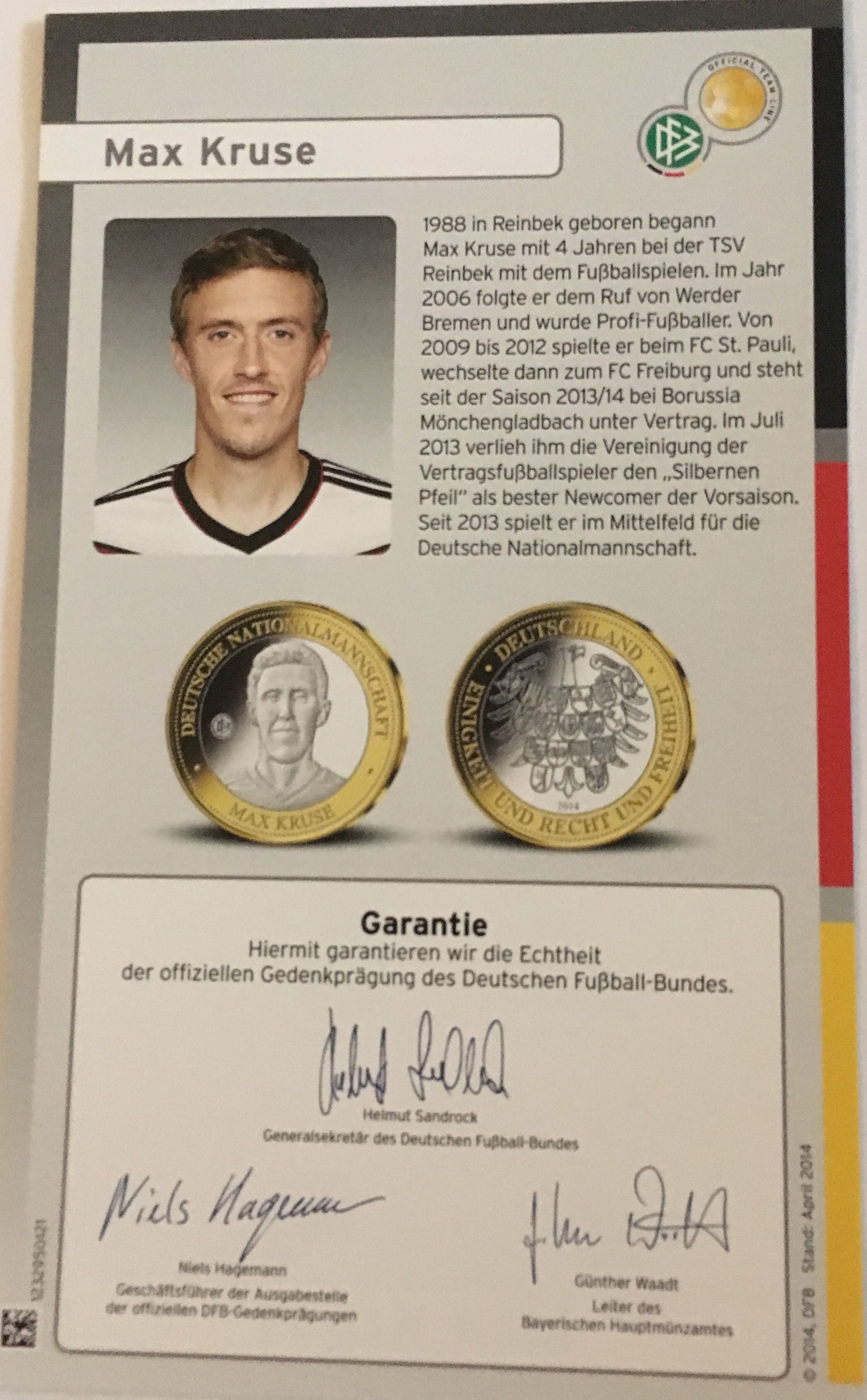 Max Kruse  coin collectible [Barcode 1232950105] - Main Image 2