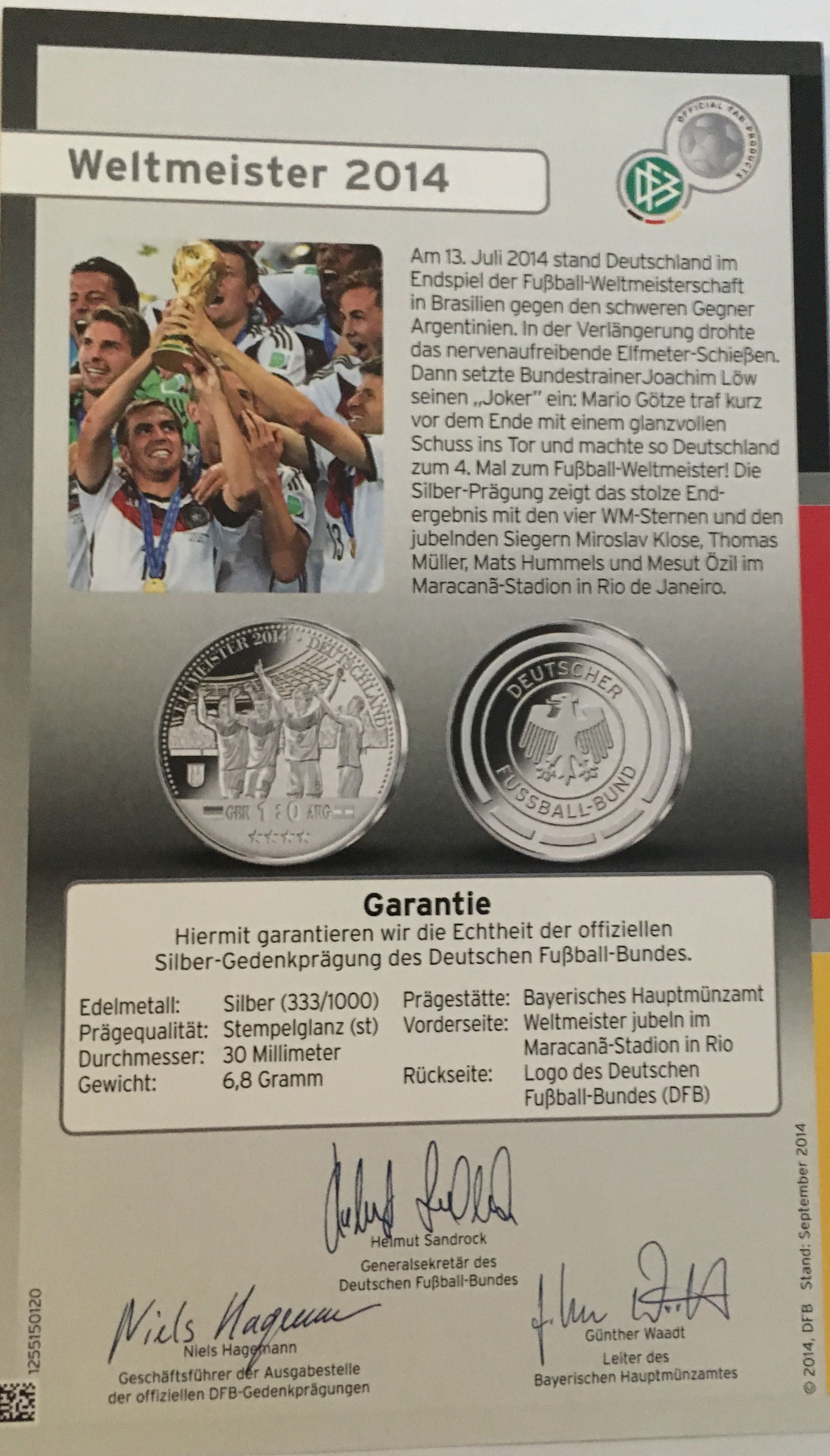 Weltmeister 2014   coin collectible - Main Image 2