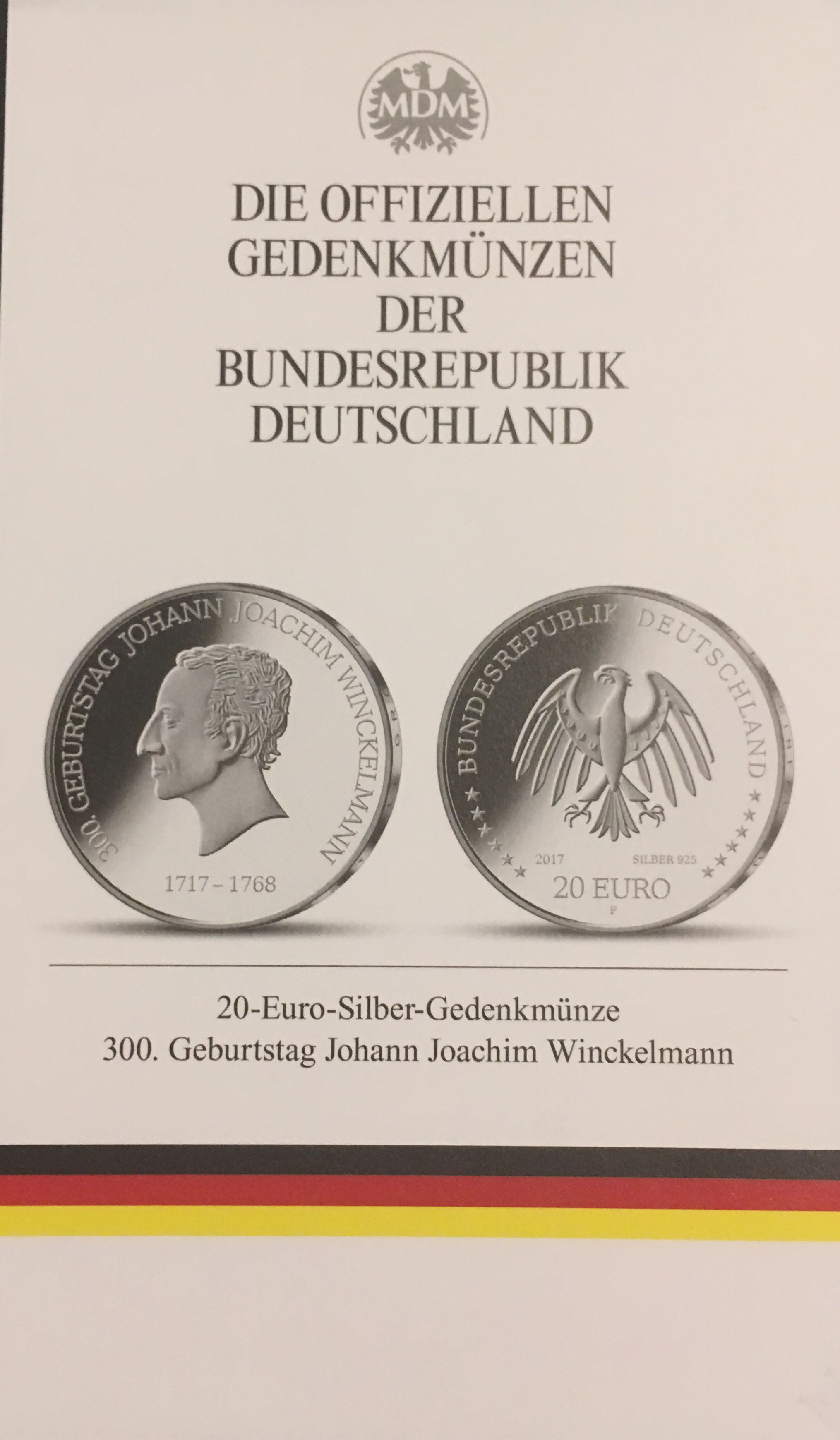 300.Geburtstag Johann Joachim Winkelmann   coin collectible - Main Image 2