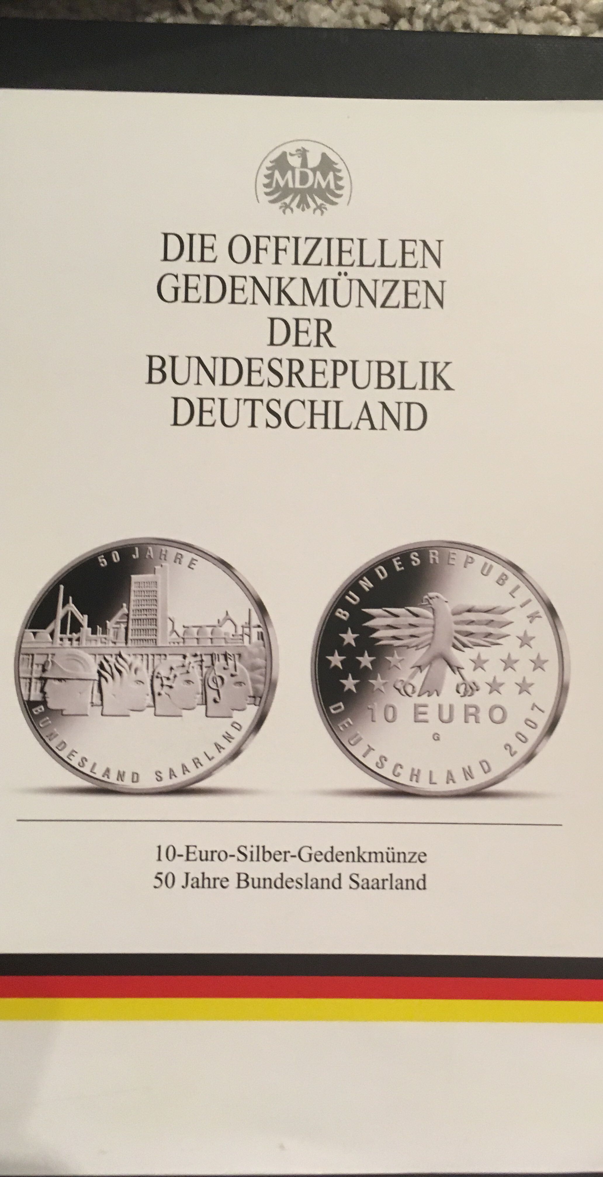 50 Jahre Bundesland Saarland   coin collectible - Main Image 2