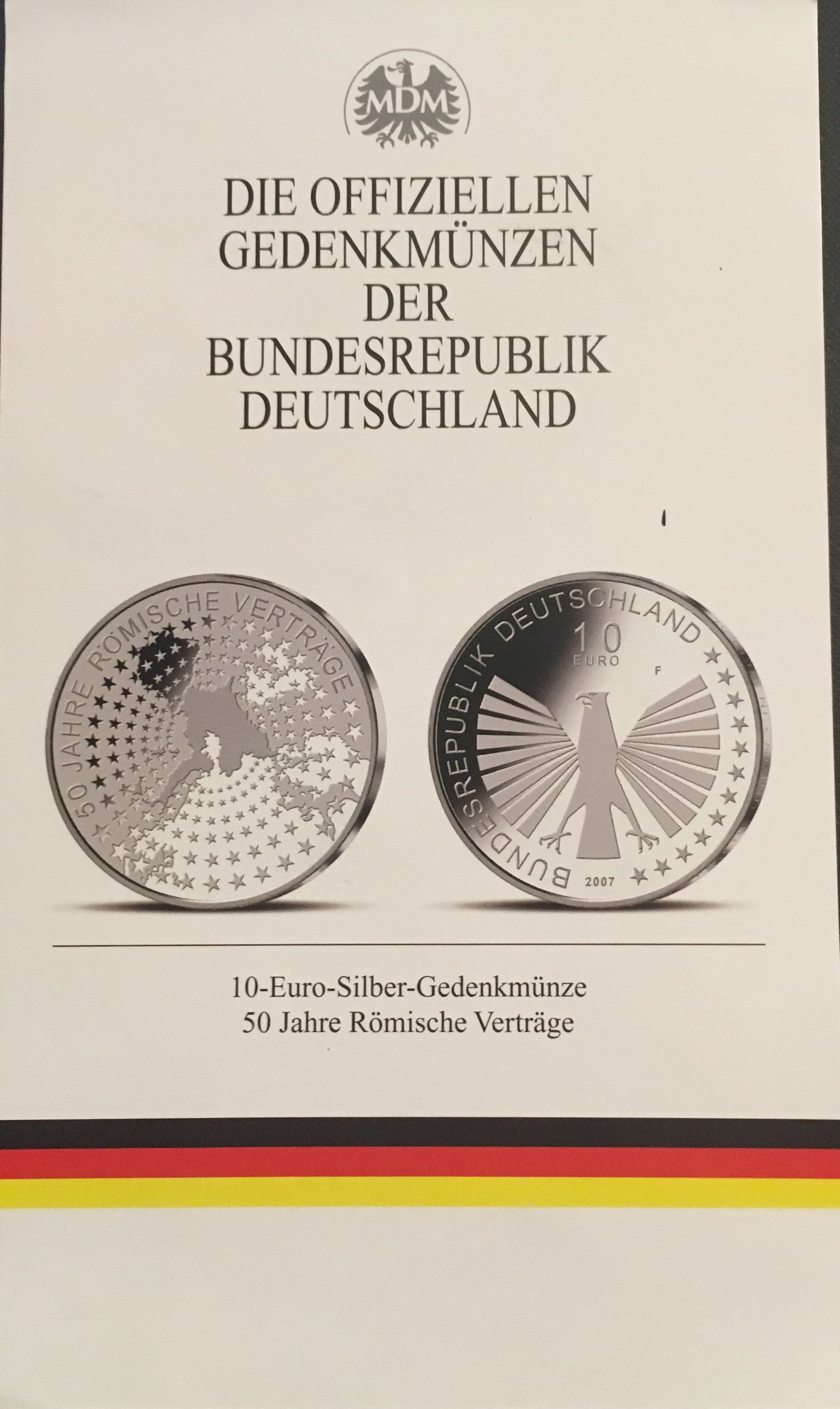 50 Jahre Römische Verträge   coin collectible - Main Image 2