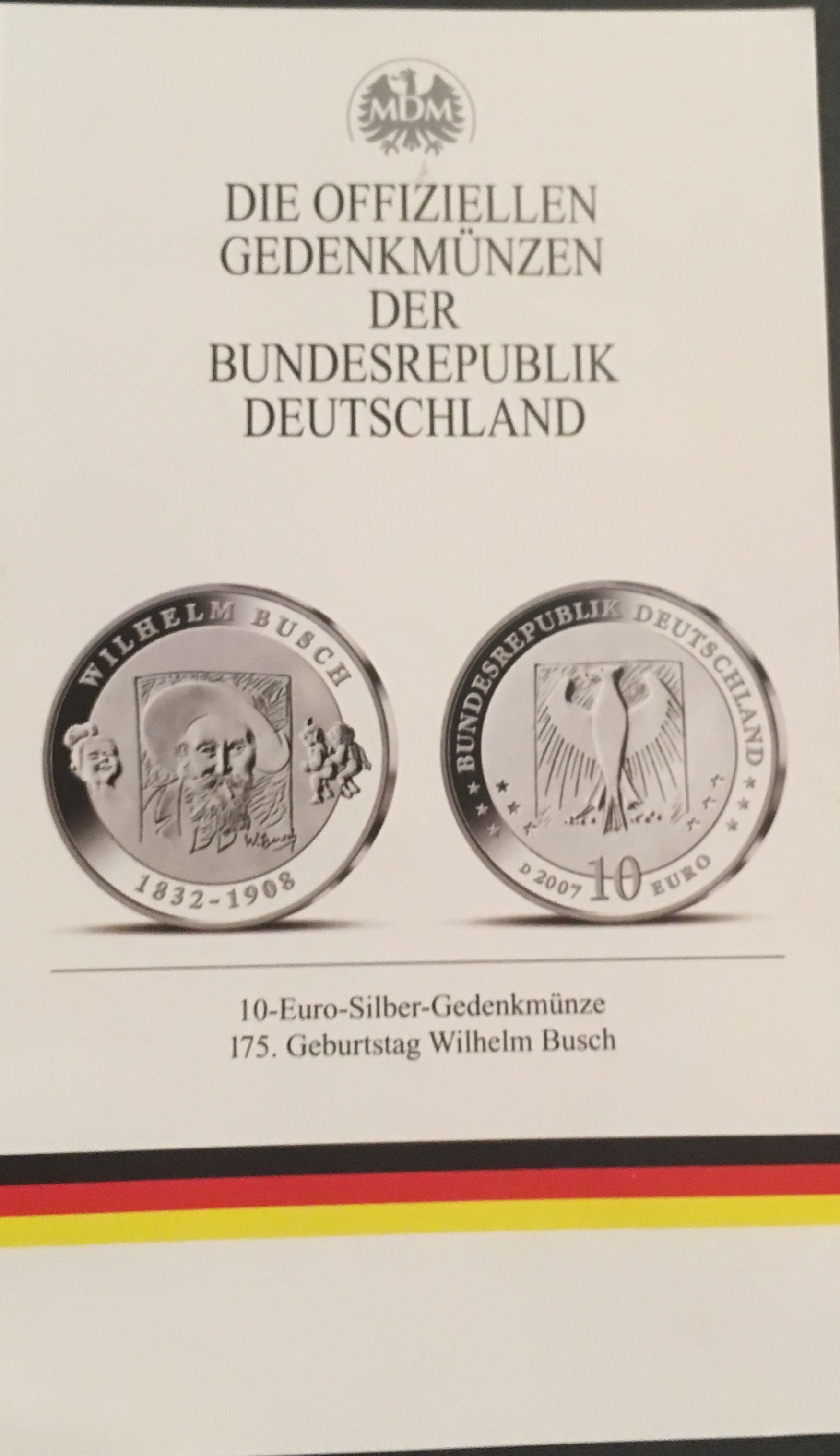 175.Geburtstag Wilhelm Busch  coin collectible - Main Image 2