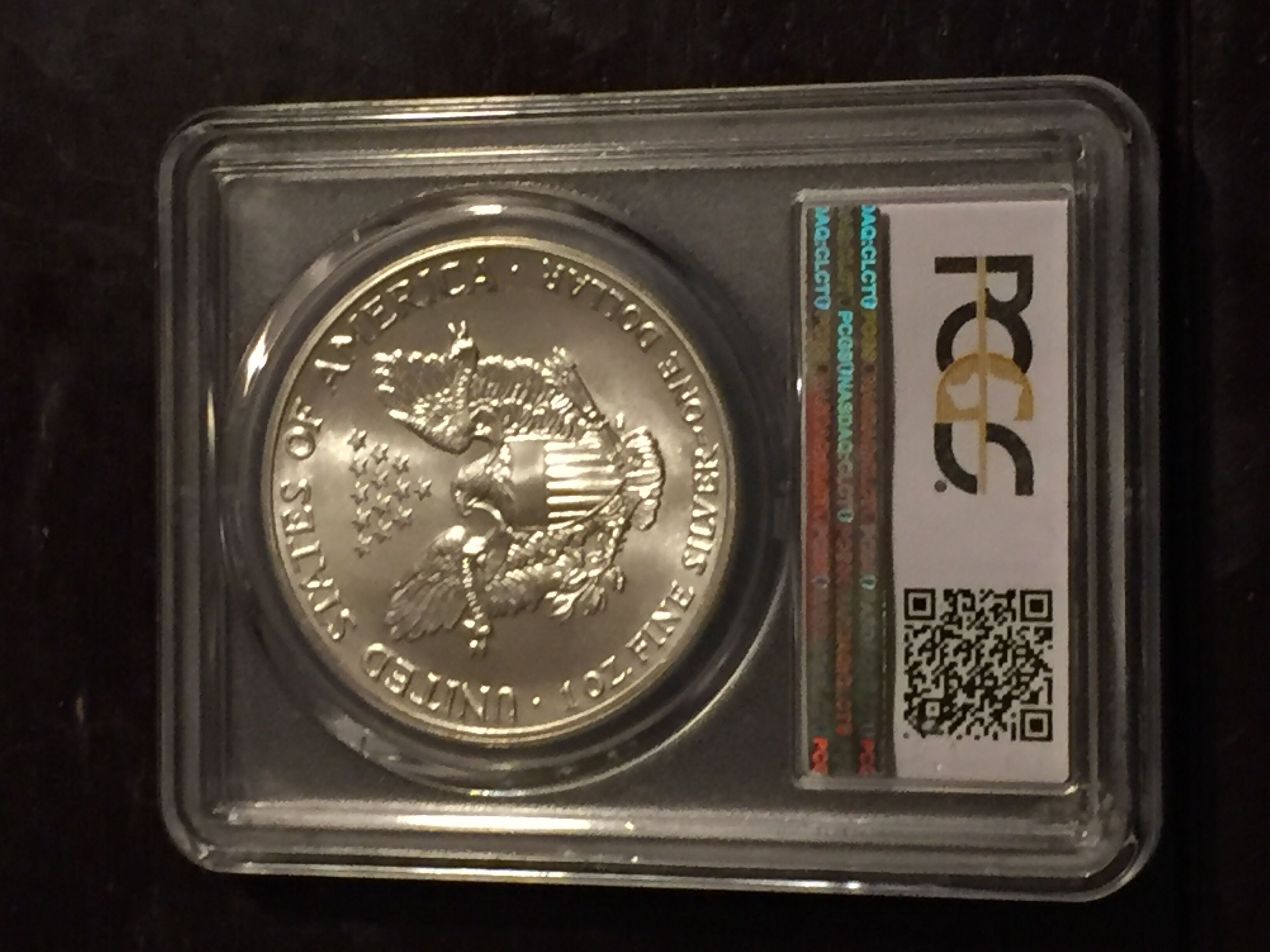 1989 Silver Eagle  coin collectible - Main Image 2