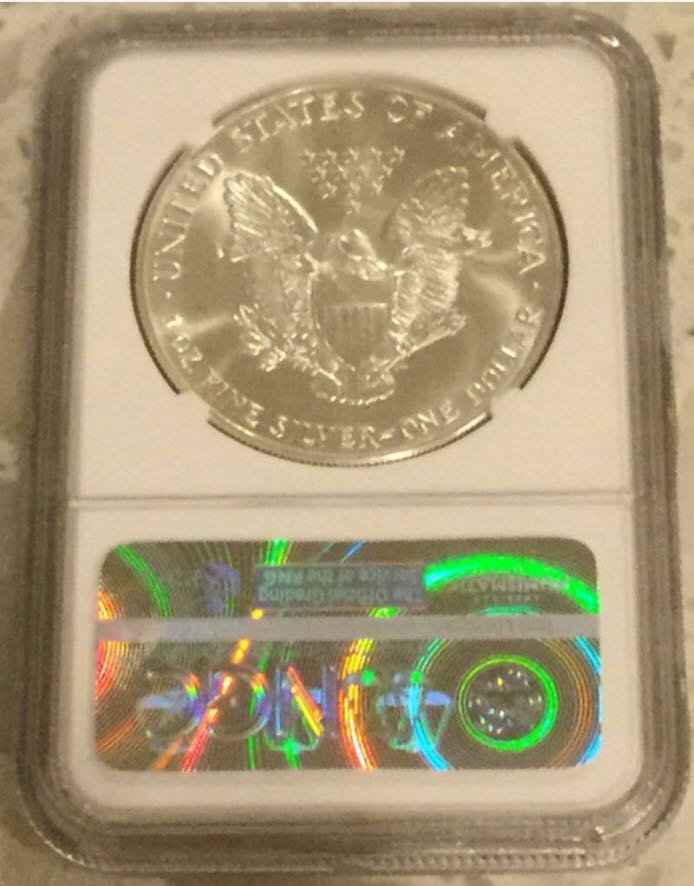 1986 Silver Eagle  coin collectible - Main Image 2