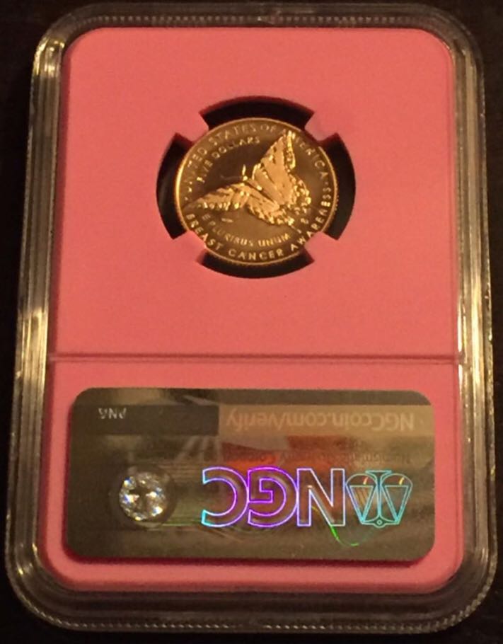 2018 W Breast Cancer Awareness  coin collectible - Main Image 2