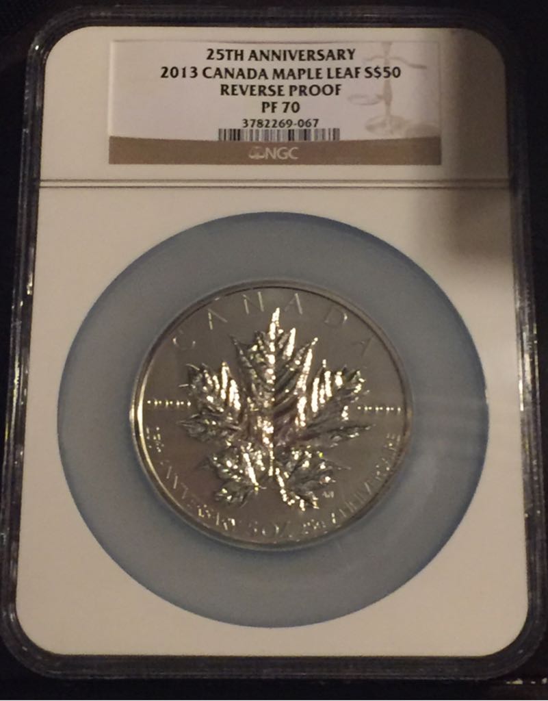 2017 Canada $50 Magnificent Silver Maple