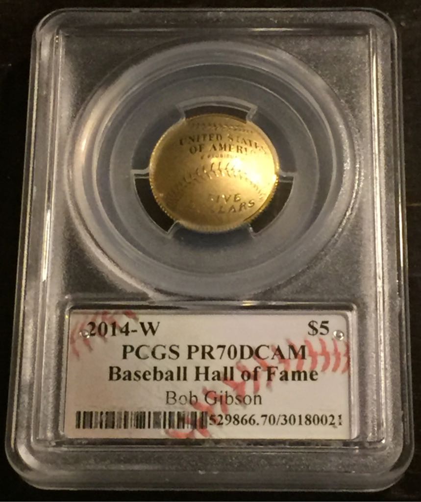 2014 W Bob Gibson  coin collectible - Main Image 2